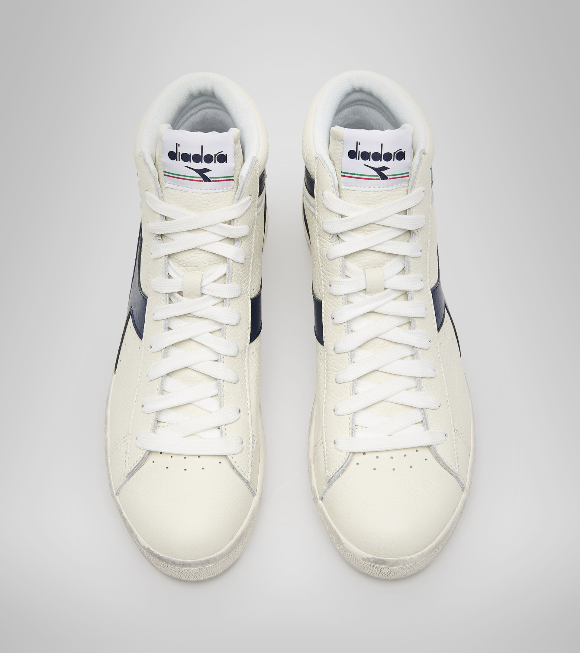 Sports shoes - Unisex GAME L HIGH WAXED WHITE/BLUE CASPIAN SEA - Diadora