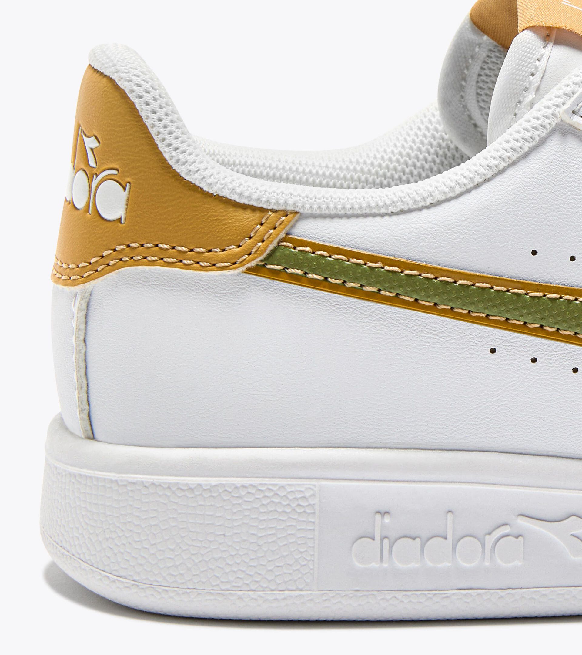 Sports shoes - Kids 4-8 years GAME P PS WHITE/CALLISTE GREEN - Diadora