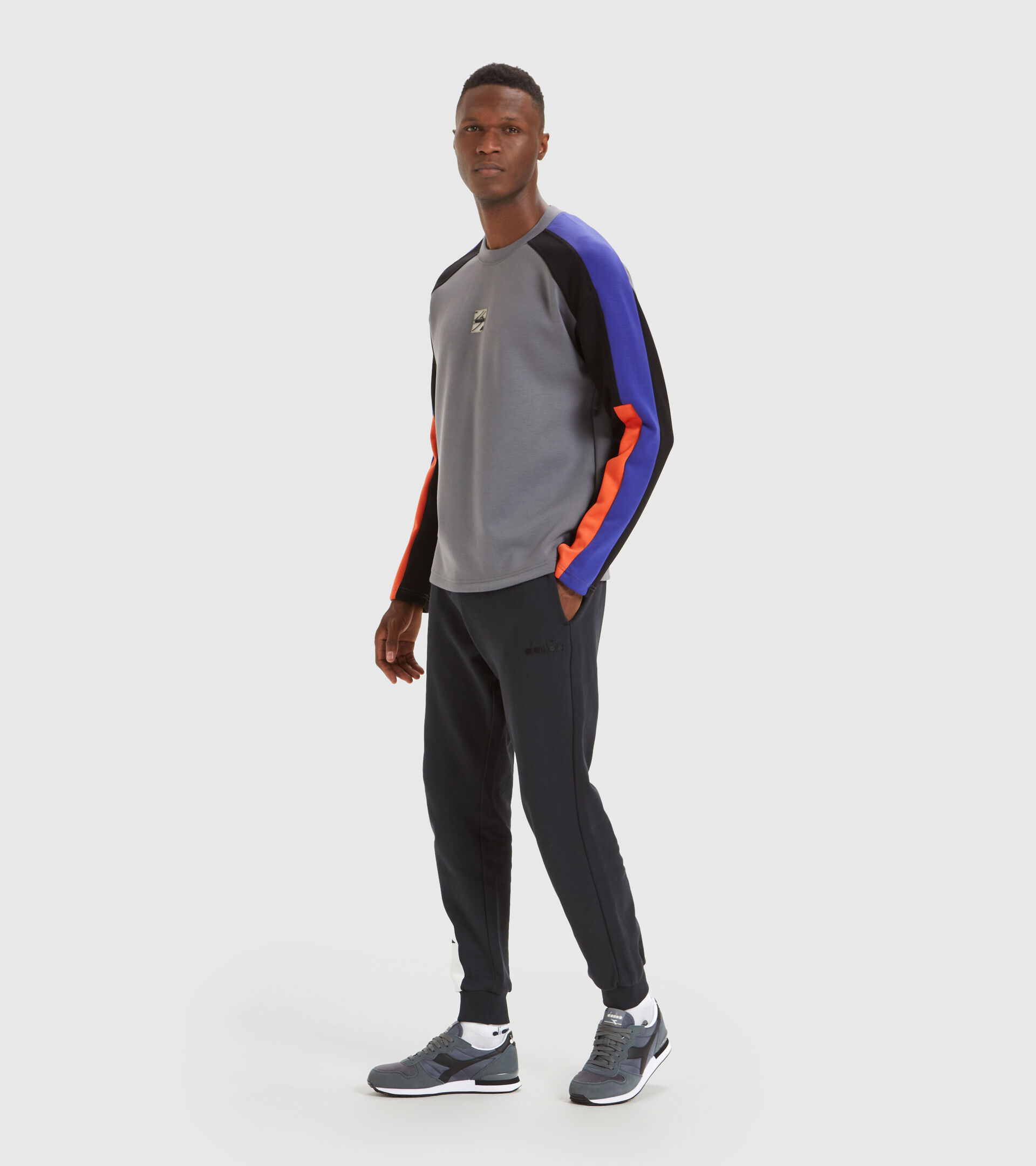 Crew-neck sweatshirt - Men SWEATSHIRT CREW URBANITY STEEL GRAY - Diadora