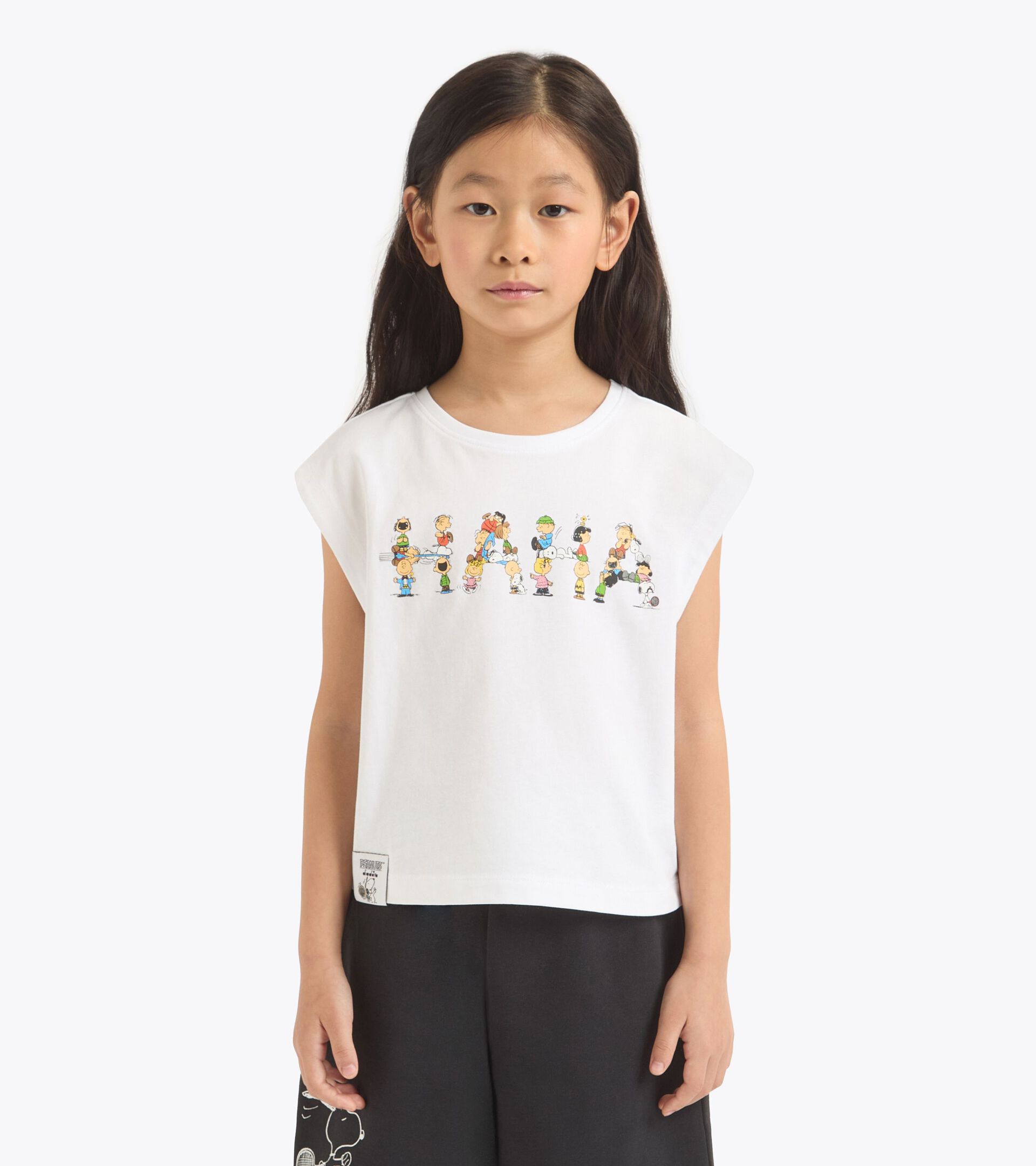 Peanuts t-shirt - Kids 
 JG. T-SHIRT SS PEANUTS OPTICAL WHITE/BLACK - Diadora