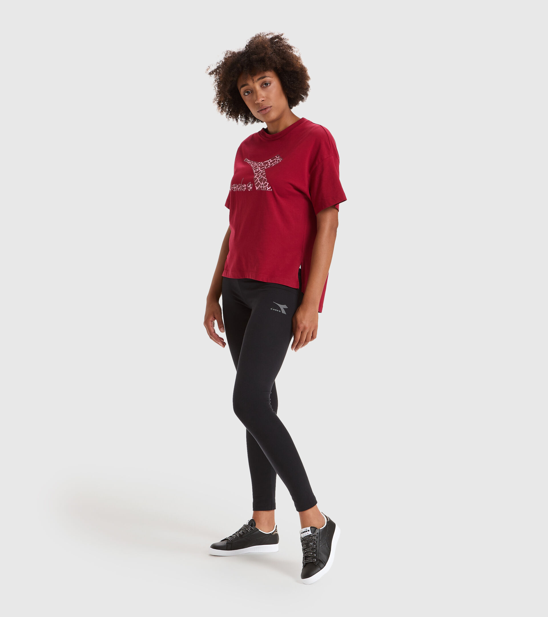 T-Shirt - Damen L.T-SHIRT SS LUSH RHABARBER - Diadora