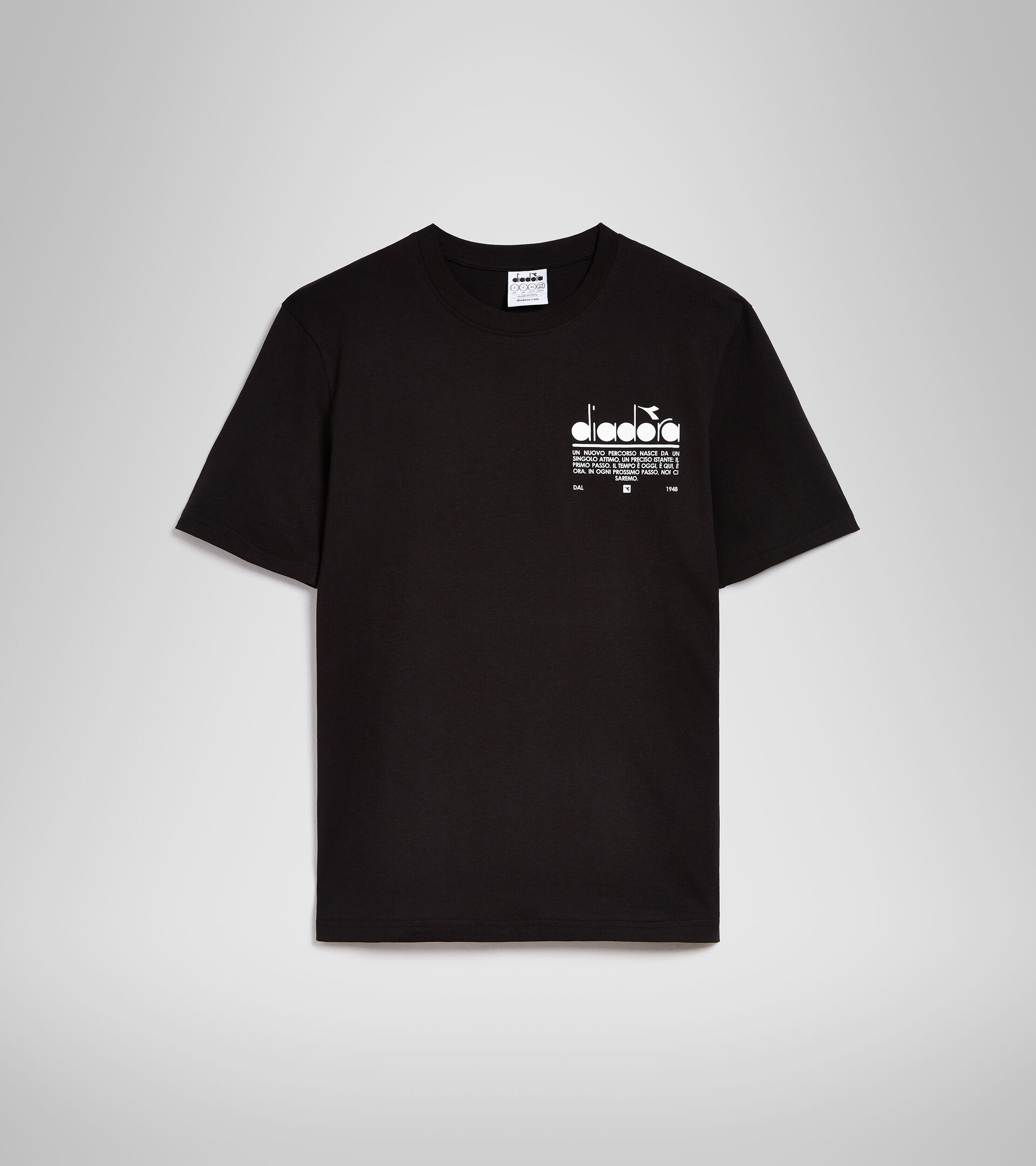 Cotton t-shirt - Unisex T-SHIRT SS MANIFESTO BLACK - Diadora