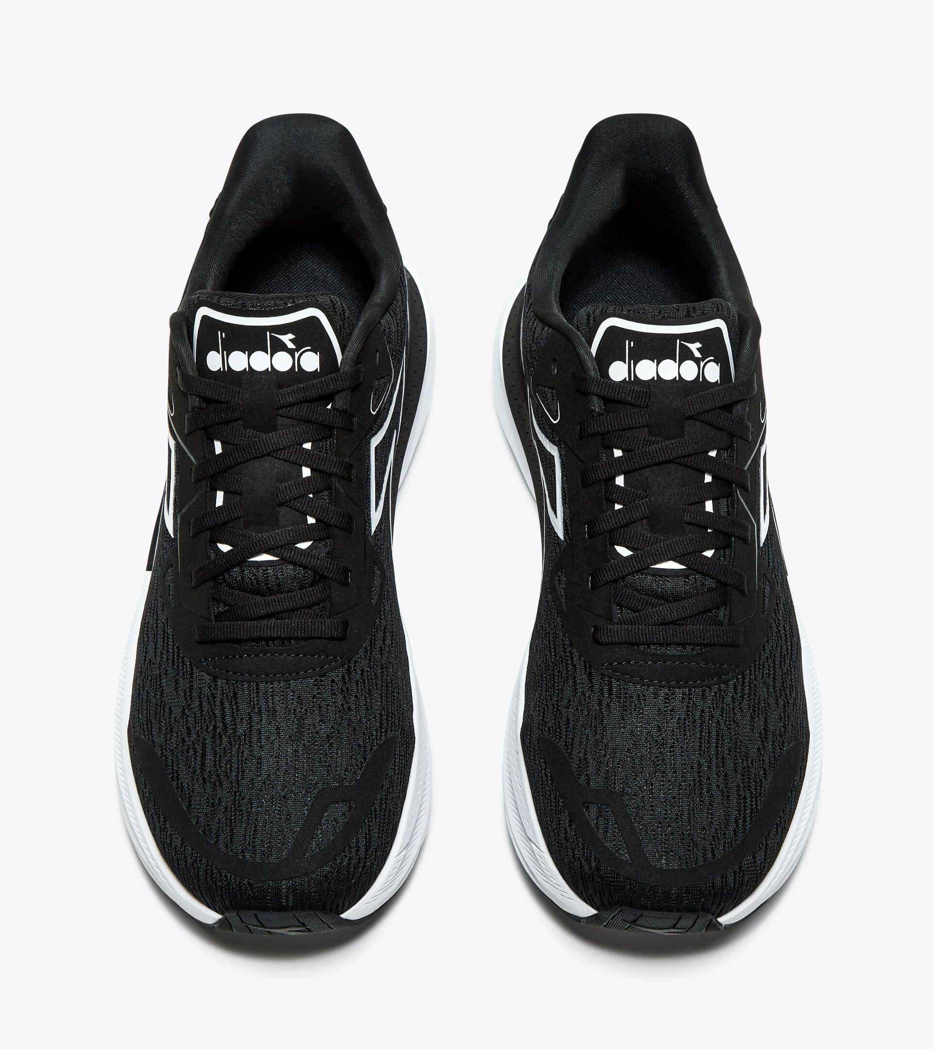 Running shoe - Comfort and stability - Men's NUCLEO 2 BLACK /WHITE - Diadora