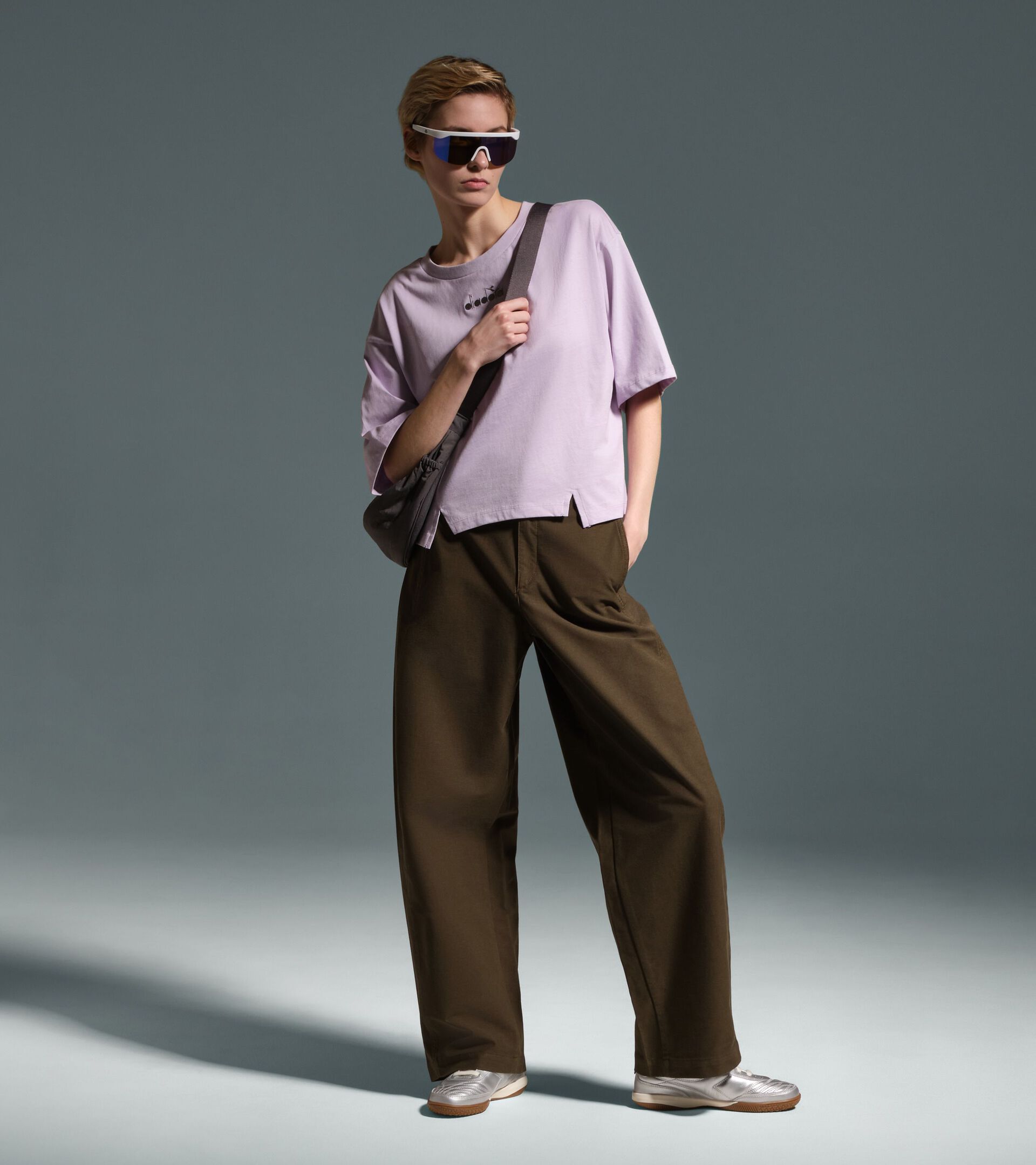 Cotton t-shirt - Women&rsquo;s
 L. T-SHIRT SS LOGO THISTLE - Diadora