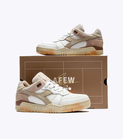 B.560 DINO RUSSO, WEISS/SANDSCHALE Schuh Made in Italy - Gender neutral B.560 DINO RUSSO WEISS/SANDSCHALE - Diadora