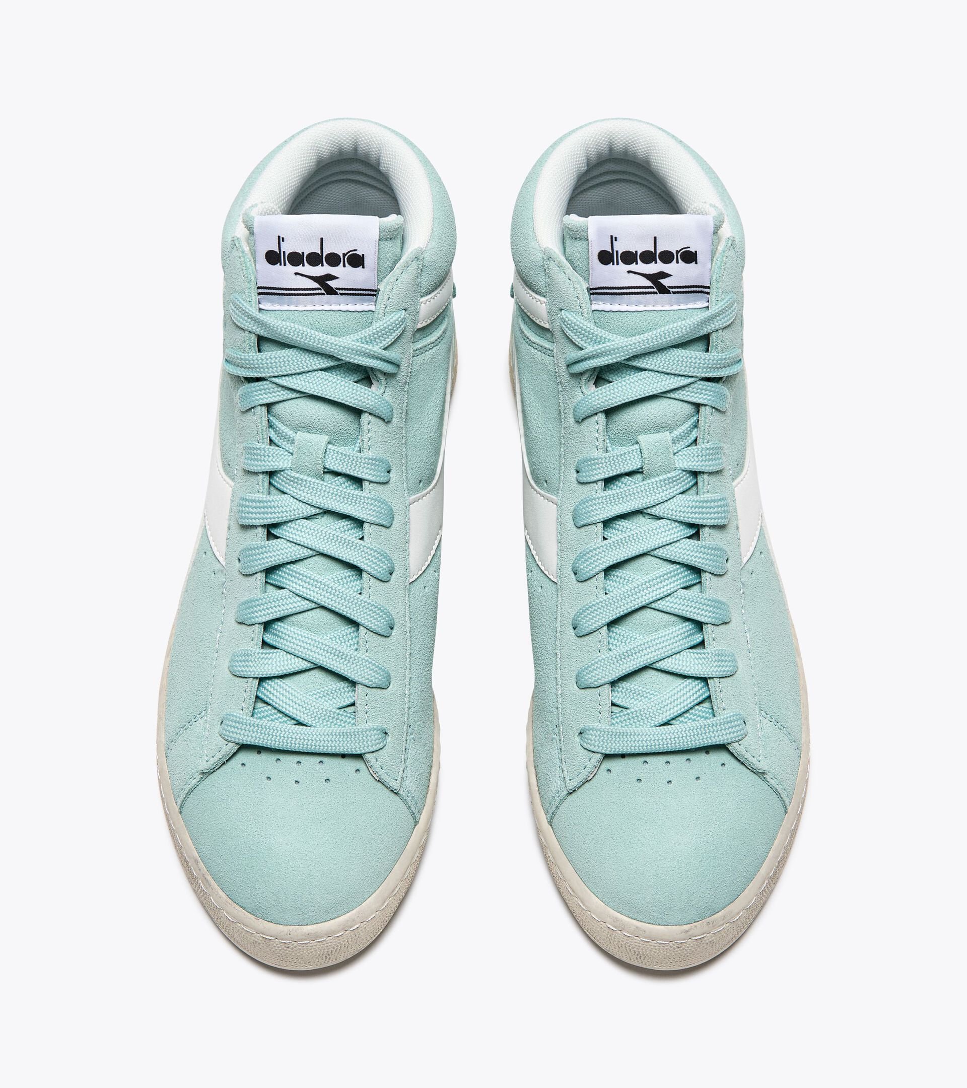 Sneaker sportiva - Per ogni genere GAME L HIGH SUEDE WAXED AZZURRO SPRUZZO SURF - Diadora