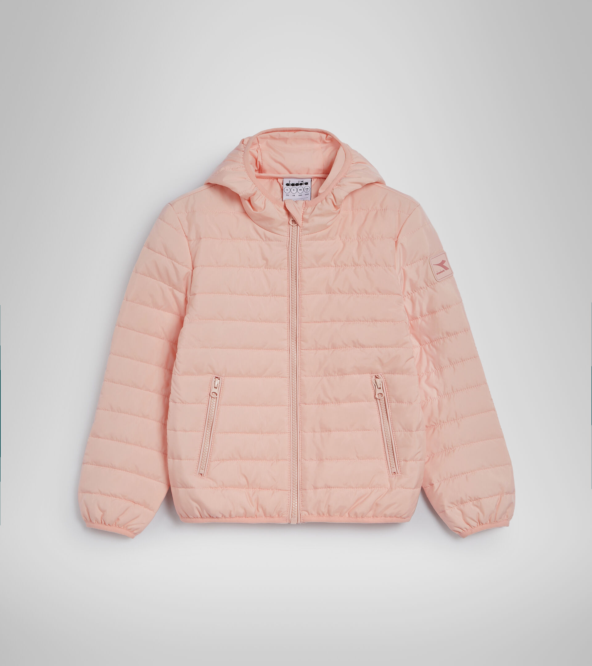 Sports trousers - Kids JU.HOODIE LIGHT JACKET VEILED PINK - Diadora