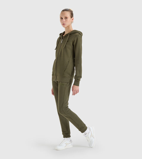 Cotton tracksuit - Women L. MII TRACKSUIT military green  - null