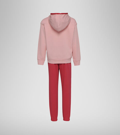 JU. TRACKSUIT HOODIE FZ ELEMENTS, PINK PEACHSKIN Tracksuit - Boys and girls JU. TRACKSUIT HOODIE FZ ELEMENTS PINK PEACHSKIN - Diadora