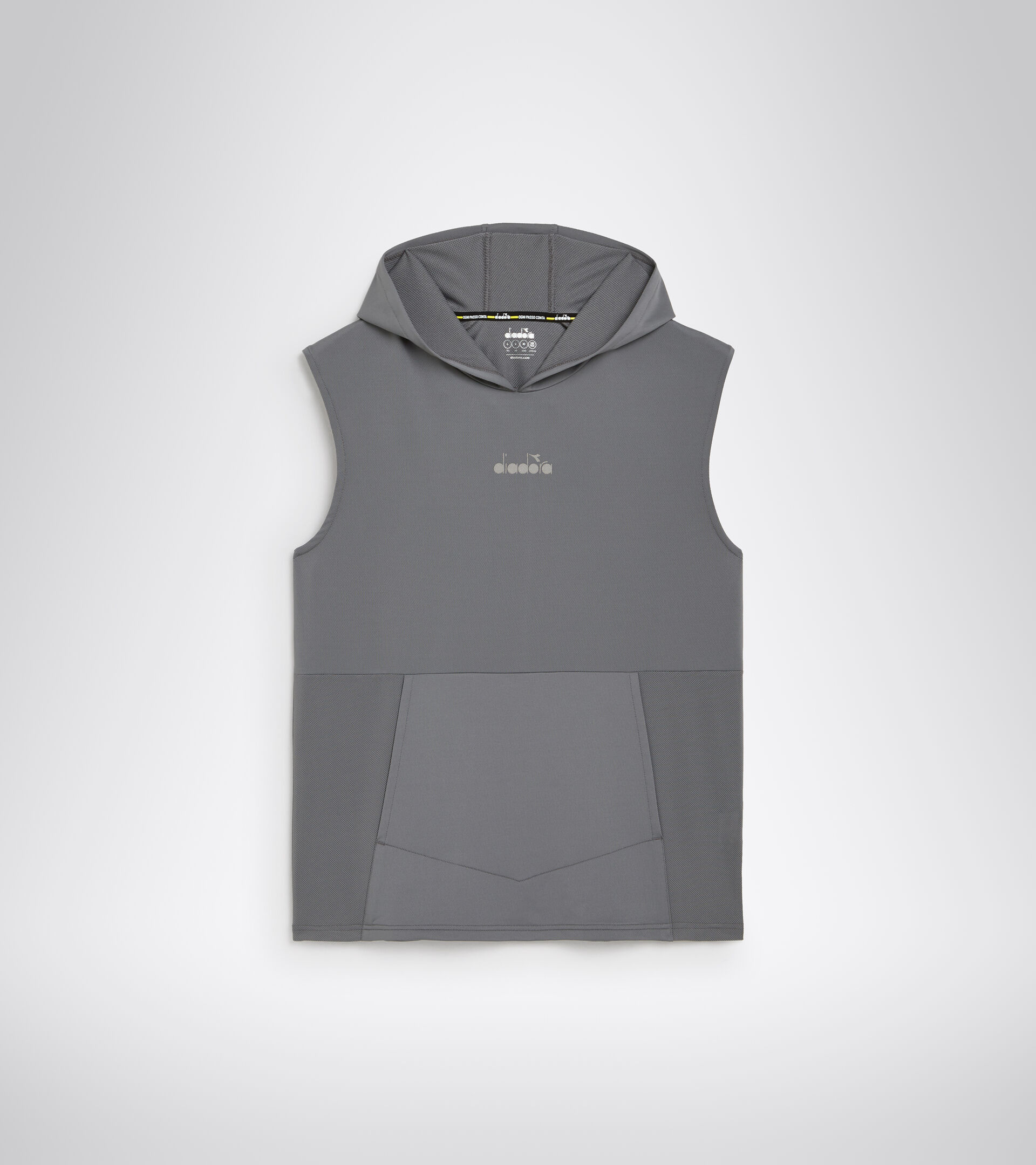 Sleeveless training sweatshirt - Men’s HD SL T-SHIRT BE ONE FT STEEL GRAY - Diadora