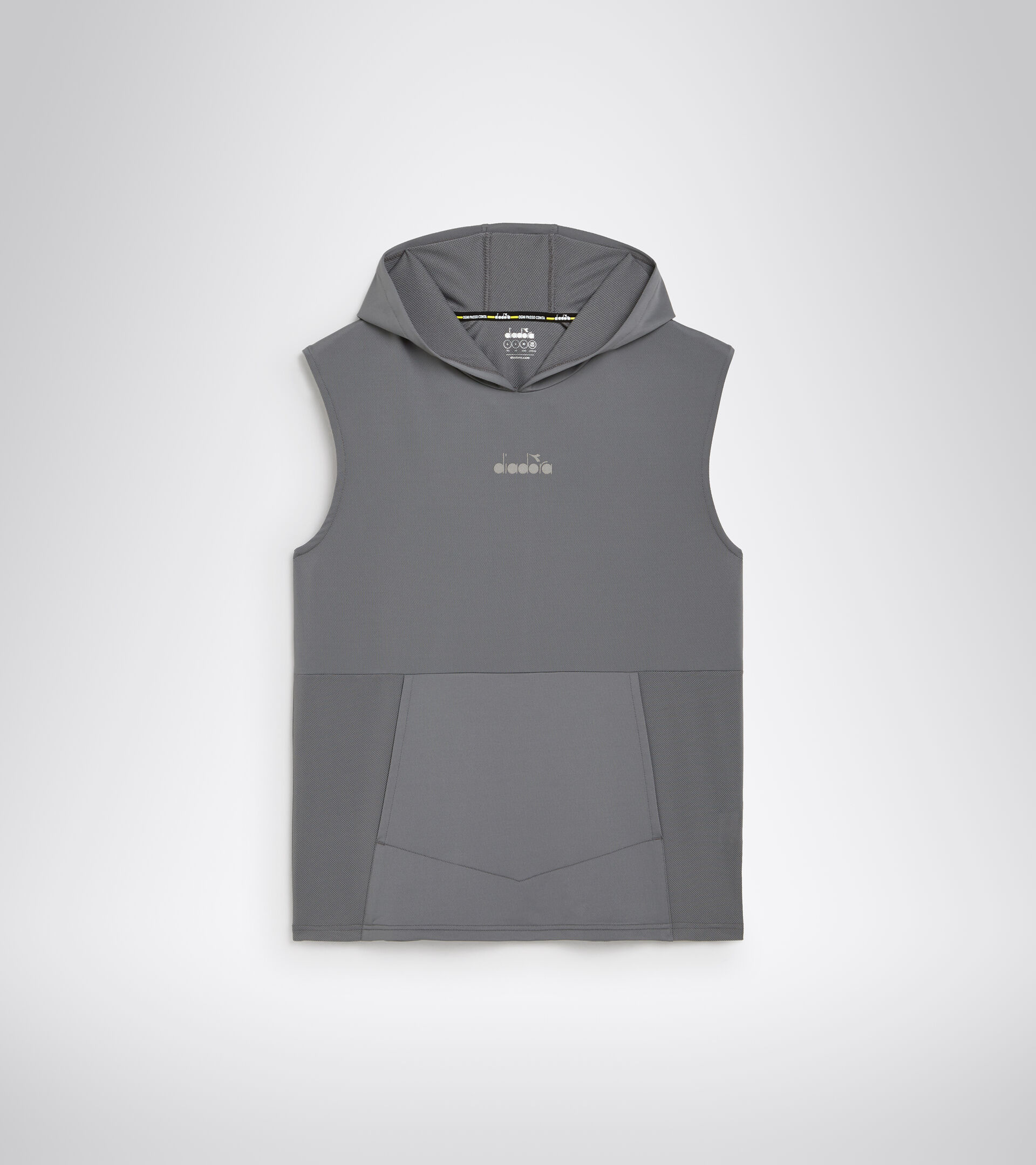 Felpa da training smanicata - Uomo HD SL T-SHIRT BE ONE FT GRIGIO ACCIAIO - Diadora