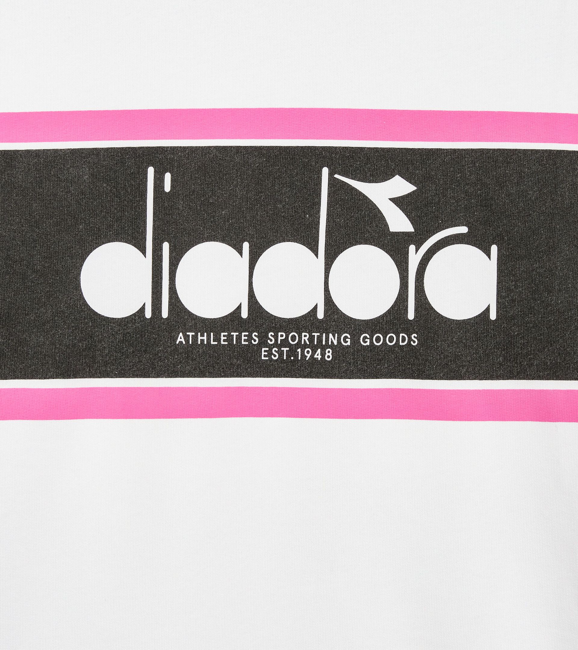 Sweatshirt aus Baumwolle mit rundem Ausschnitt - alle Geschlechter SWEATSHIRT CREW LOGO STRAHLEND WEISSE - Diadora