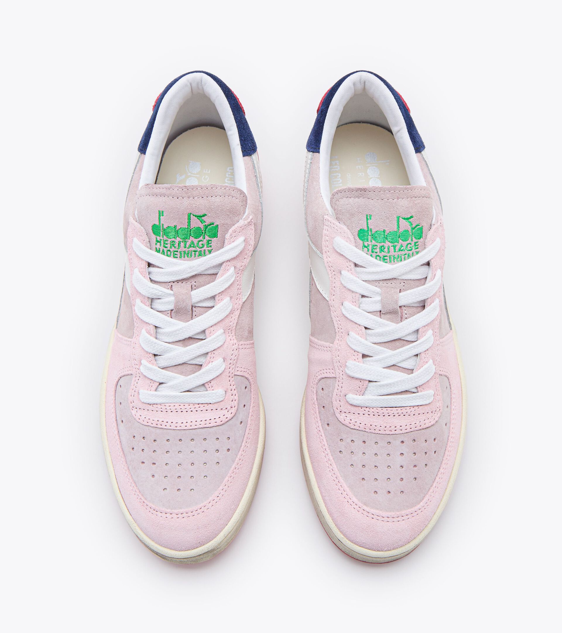 Made in Italy Heritage shoe - Unisex MI BASKET LOW LAMPONE ITALIA SWEET PINK (50210) - Diadora