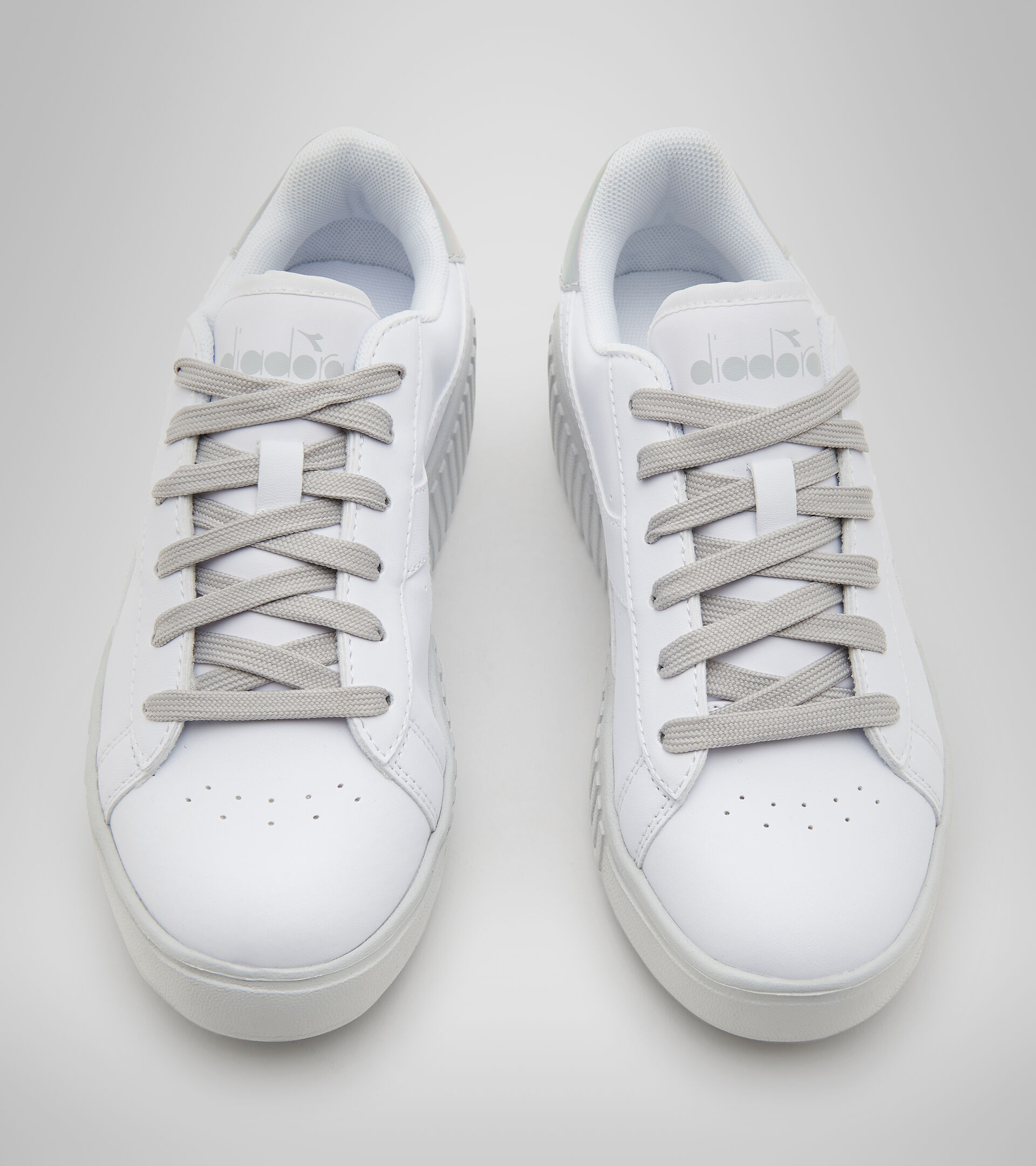 Sports shoes - Youth 8-16 years GAME STEP GS WHITE /ALUMINUM - Diadora