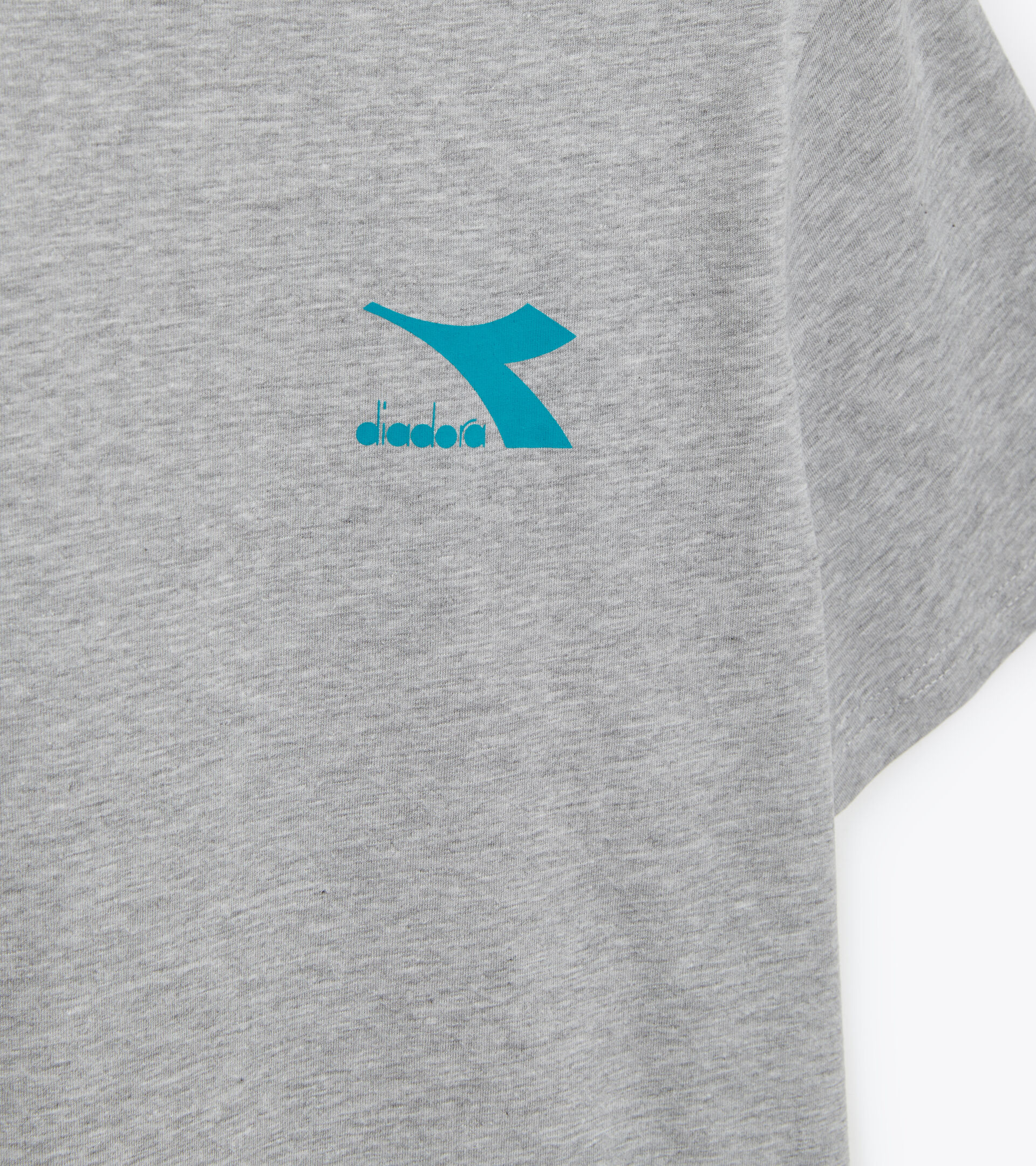 Sports T-shirt - Men’s T-SHIRT SS CORE LIGHT MIDDLE GRAY MELANGE - Diadora