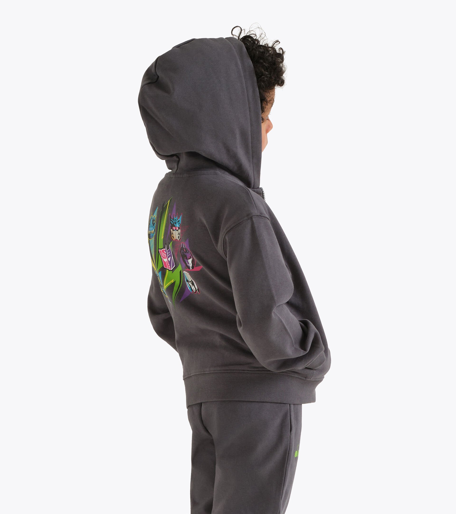 Transformers Hoodie - Boys and girls JU. HOODIE FZ TRANSFORMERS TURBULENCE - Diadora