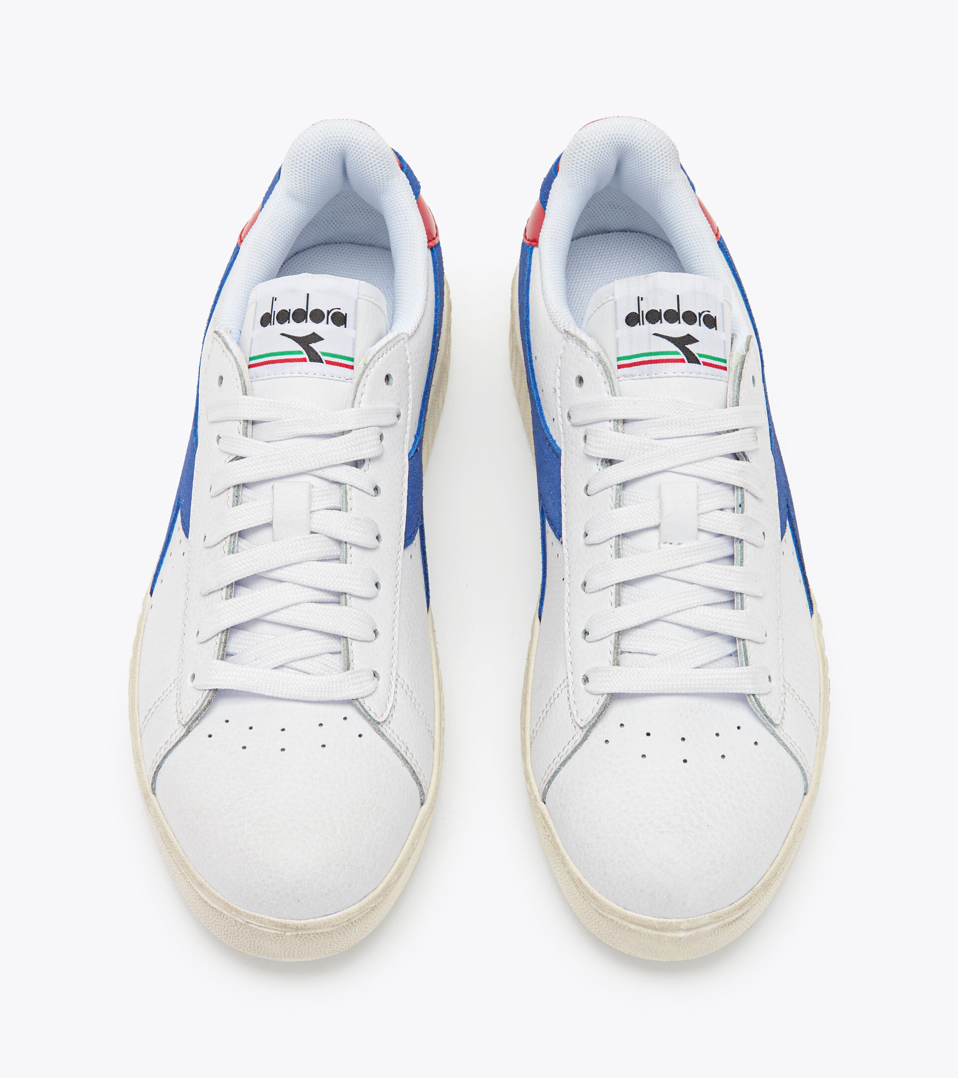 Sports shoes - Women
 GAME STEP PREMIUM WAX WHITE/BEAUCOUP BLUE - Diadora