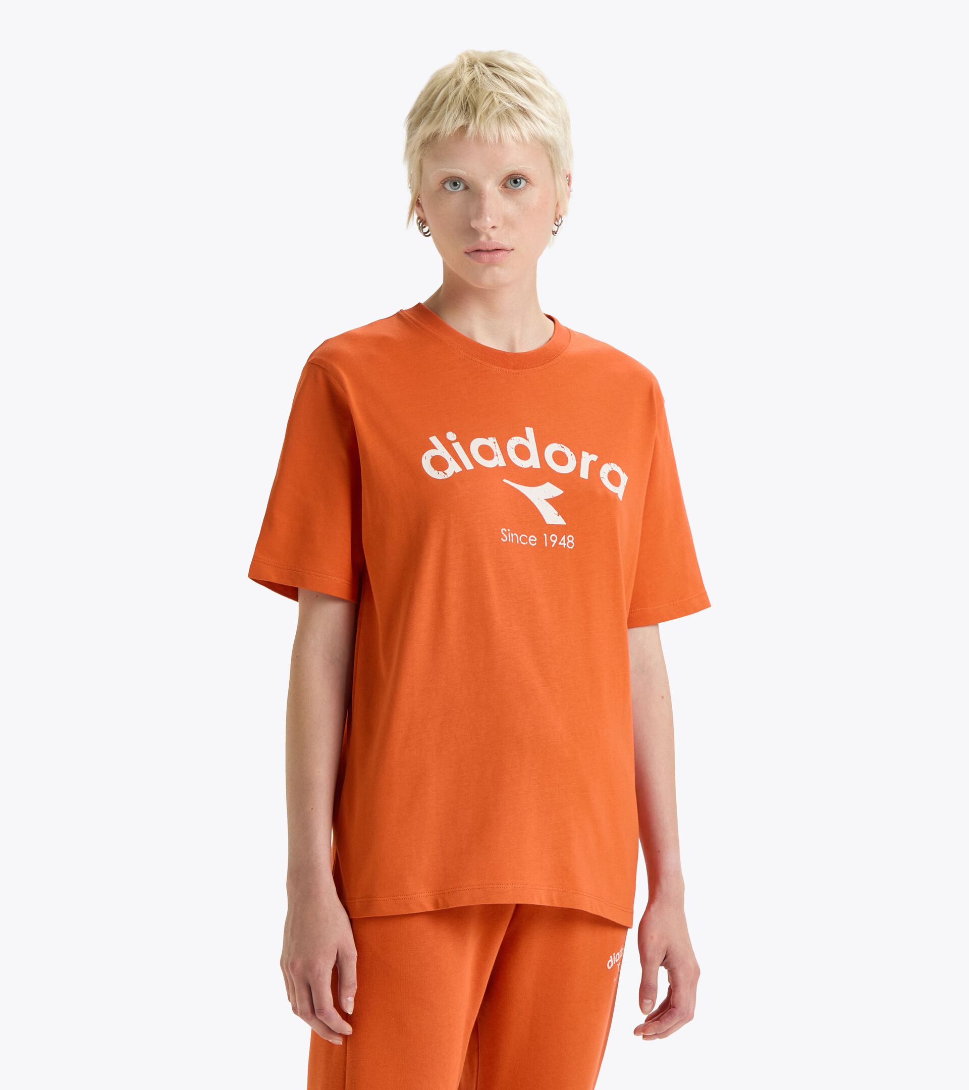 T-Shirt - genderneutral T-SHIRT SS ATHL. LOGO KURBISPUREE - Diadora