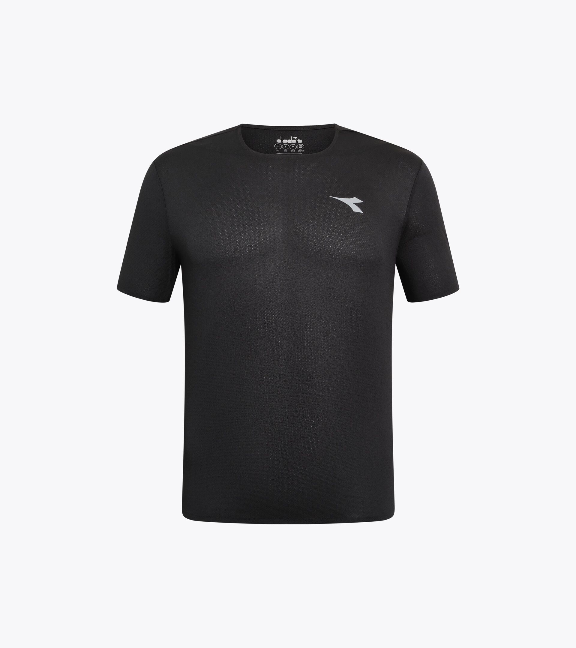 Super Light FIBRAZERO t-shirt  - Running - Men&rsquo;s SS T-SHIRT SUPER LIGHT FIBRAZERO BLACK - Diadora