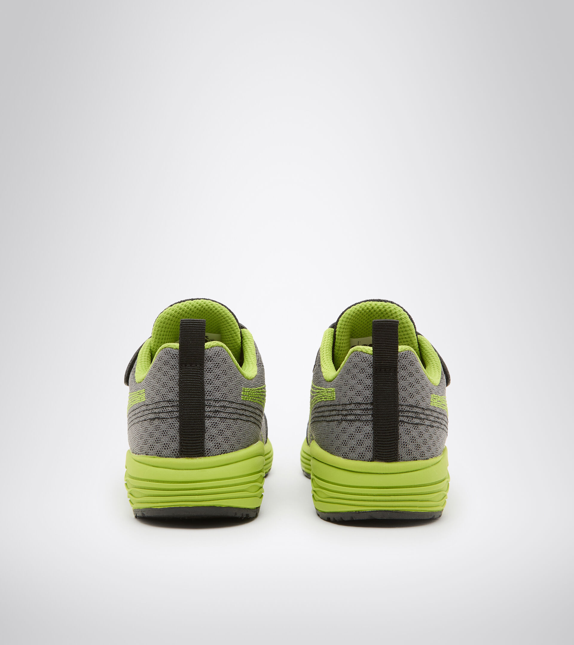 Running shoe - Kids FLAMINGO 6 JR STEEL GRAY/LIME PUNCH - Diadora