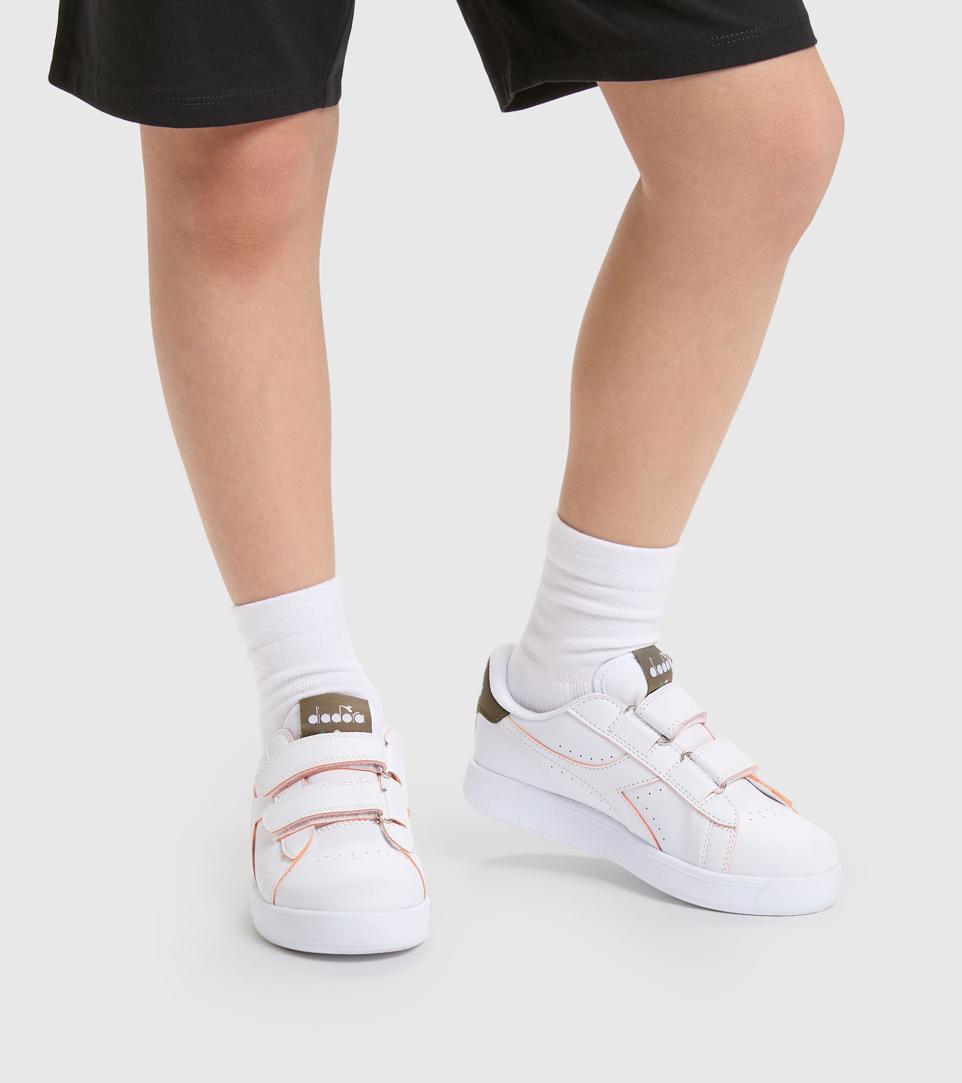 Sports shoes - Kids 4-8 years GAME P SMASH PS WHITE/BEECH - Diadora
