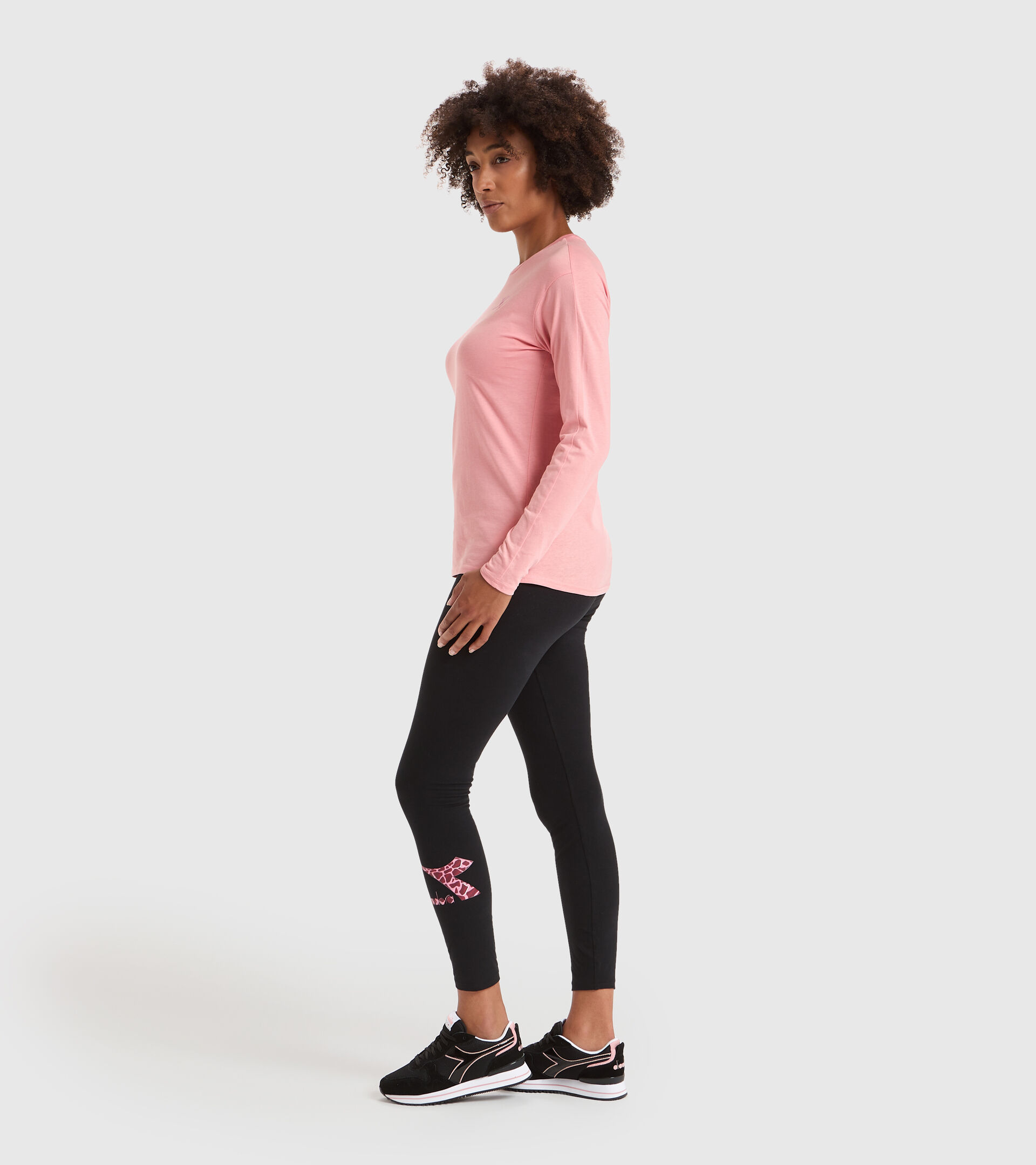 Sporthose - Damen L.LEGGINGS LUSH SCHWARZ - Diadora
