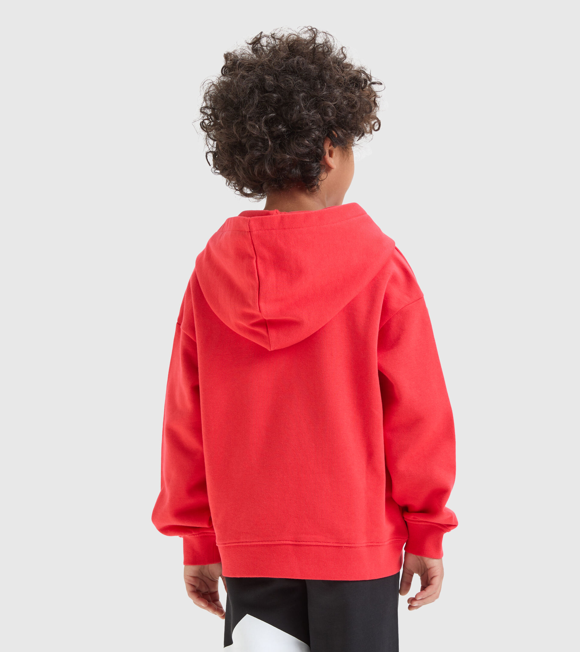 Sportliches Sweatshirt mit Maxi-Logo - Jungen JB.HOODIE POWER LOGO MOHNBLUME ROT - Diadora