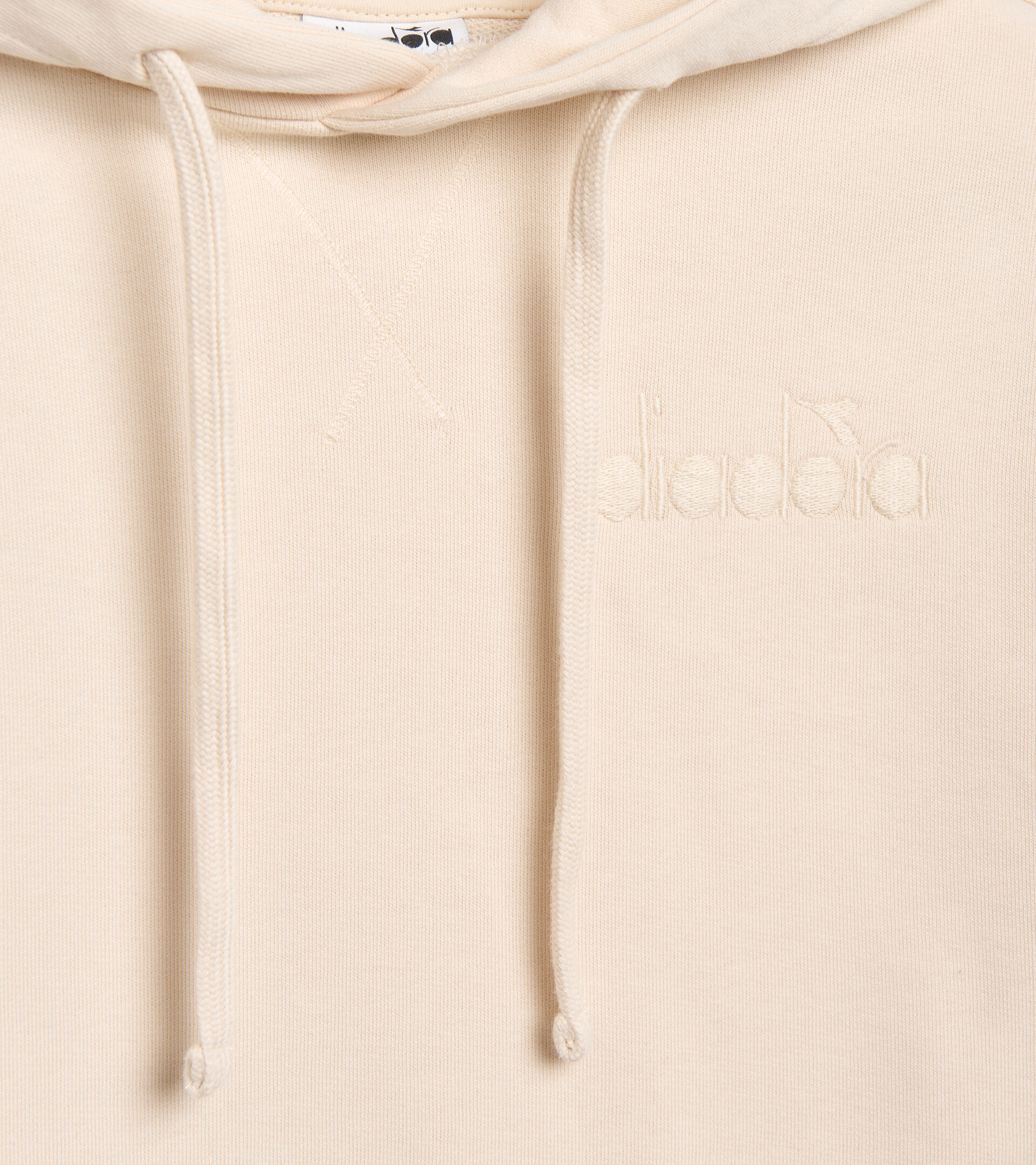 Sweat-shirt en coton - Femme L. HOODIE SPW LOGO BLANC CYGNE - Diadora