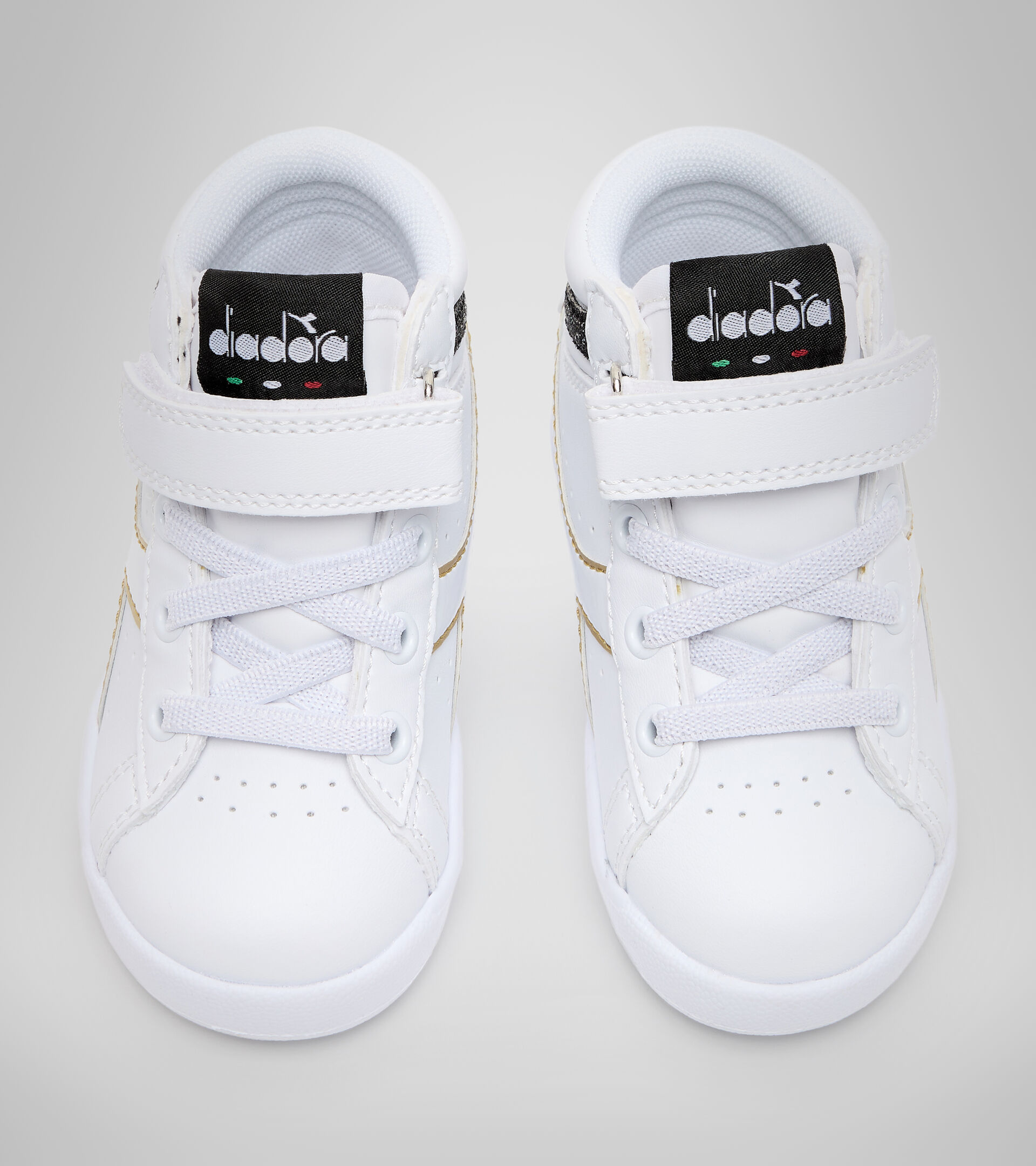 Chaussures de sport - Bambins 1-4 ans GAME P HIGH GIRL TD BIANCO/NERO/ORO - Diadora