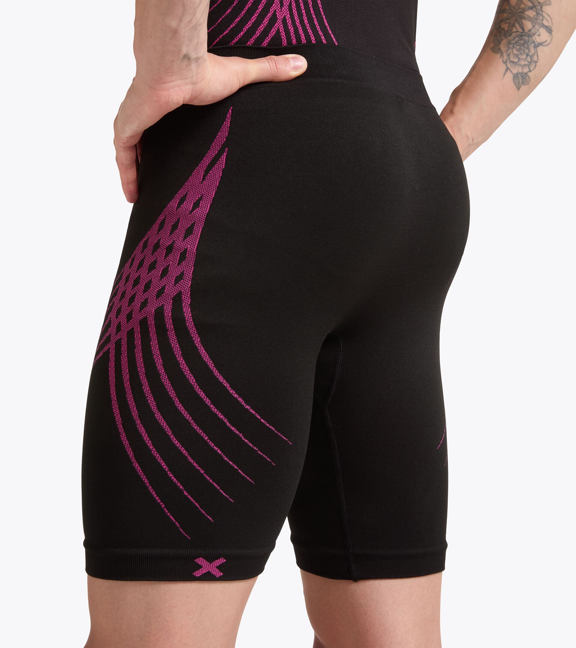 Dromo X Diadora - Running shorts - Man -  Made in Italy SHORTER STRATOUNO DROMO BLACK - Diadora
