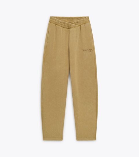 Retro-inspired Cotton Jogger pants - Slim Fit - Women&rsquo;s
 L. JOGGER PANTS AVENUE LAB GREEN KHAKI - Diadora
