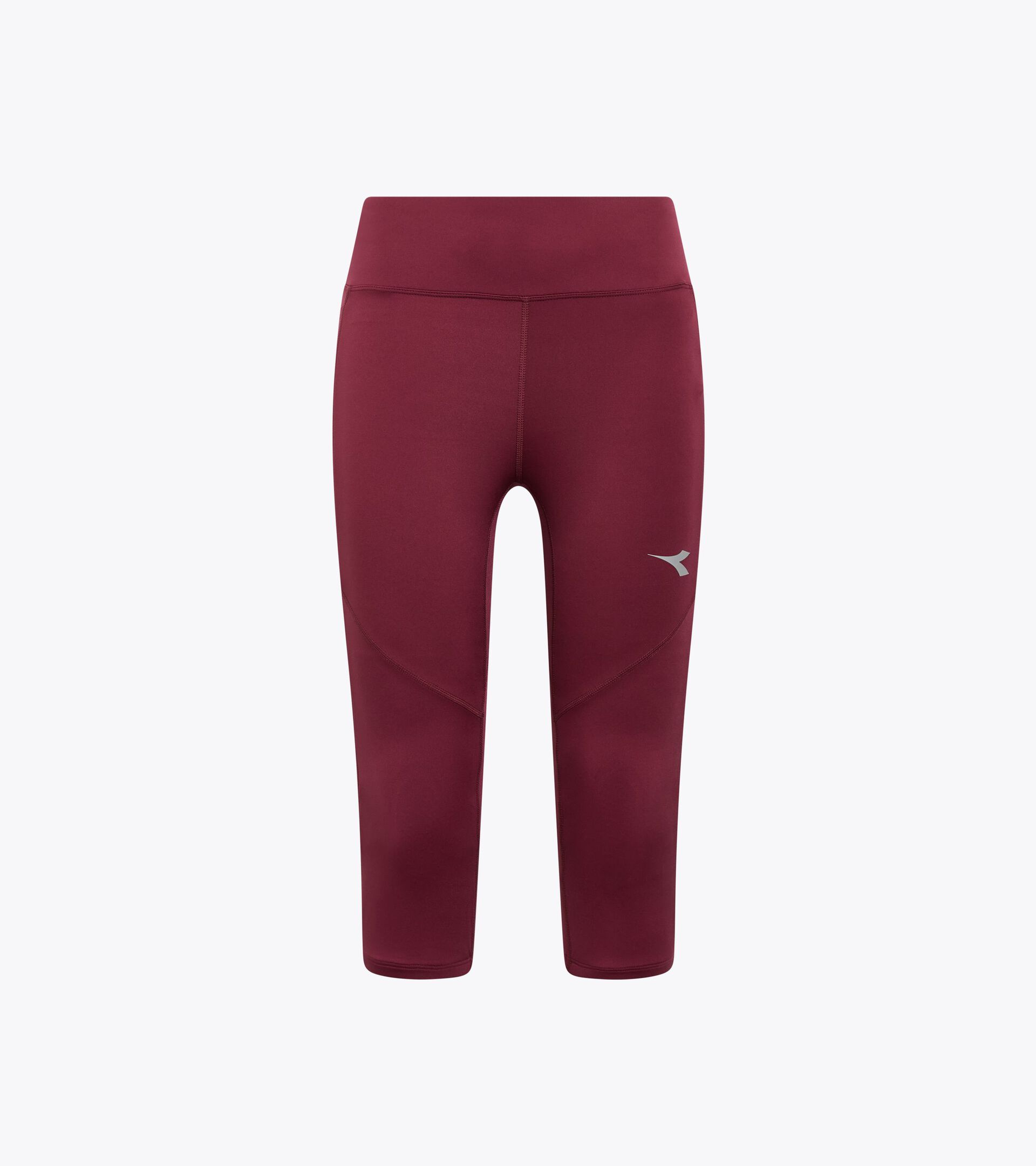 3/4 running tights - Women’s L. 3/4 TIGHTS RUN CREW MAROON BANNER - Diadora
