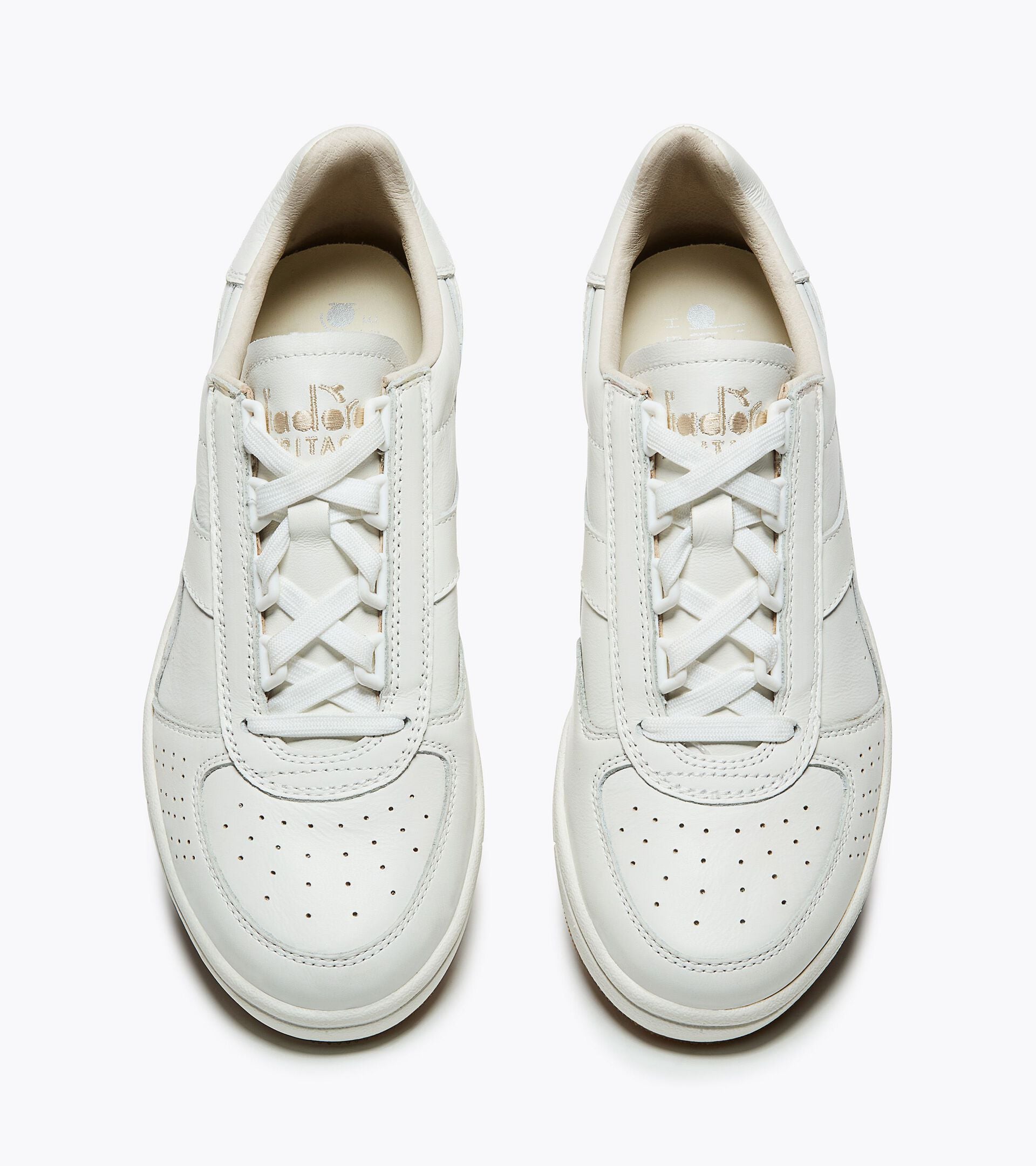 Zapatilla Heritage de piel - Para todos los g&eacute;neros B.ELITE '84 ITALIA BIANCO/GOMMA MEDIA - Diadora