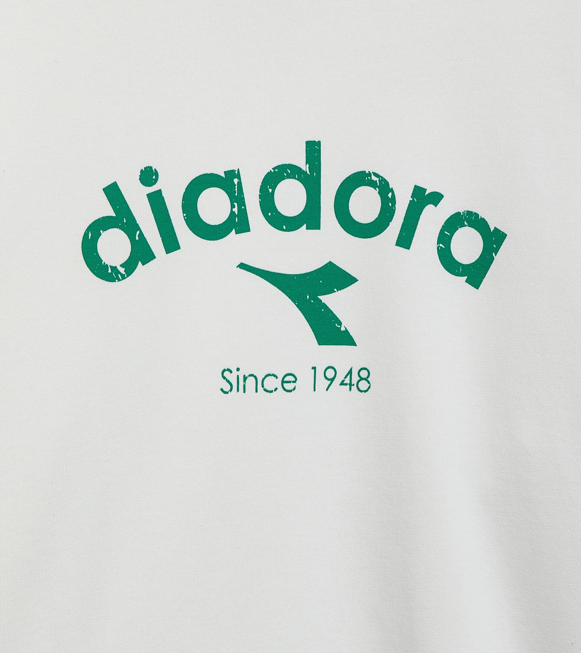Crewneck sweatshirt - Gender Neutral
 SWEATSHIRT CREW ATHL. LOGO WHITE MILK - Diadora