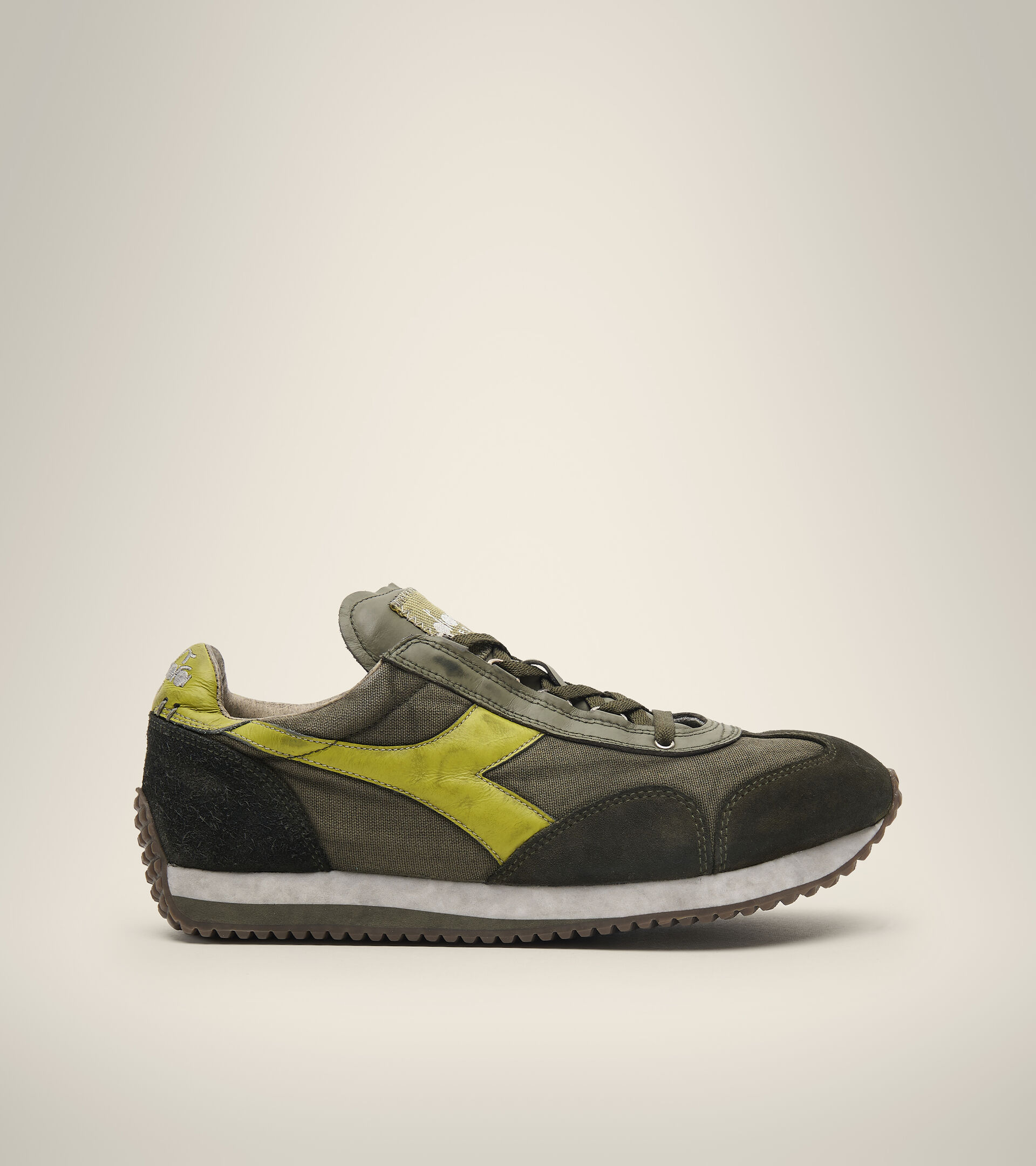 Heritage shoe - Unisex EQUIPE H DIRTY STONE WASH EVO BURNT OLIVE/OLIVE NIGHT - Diadora