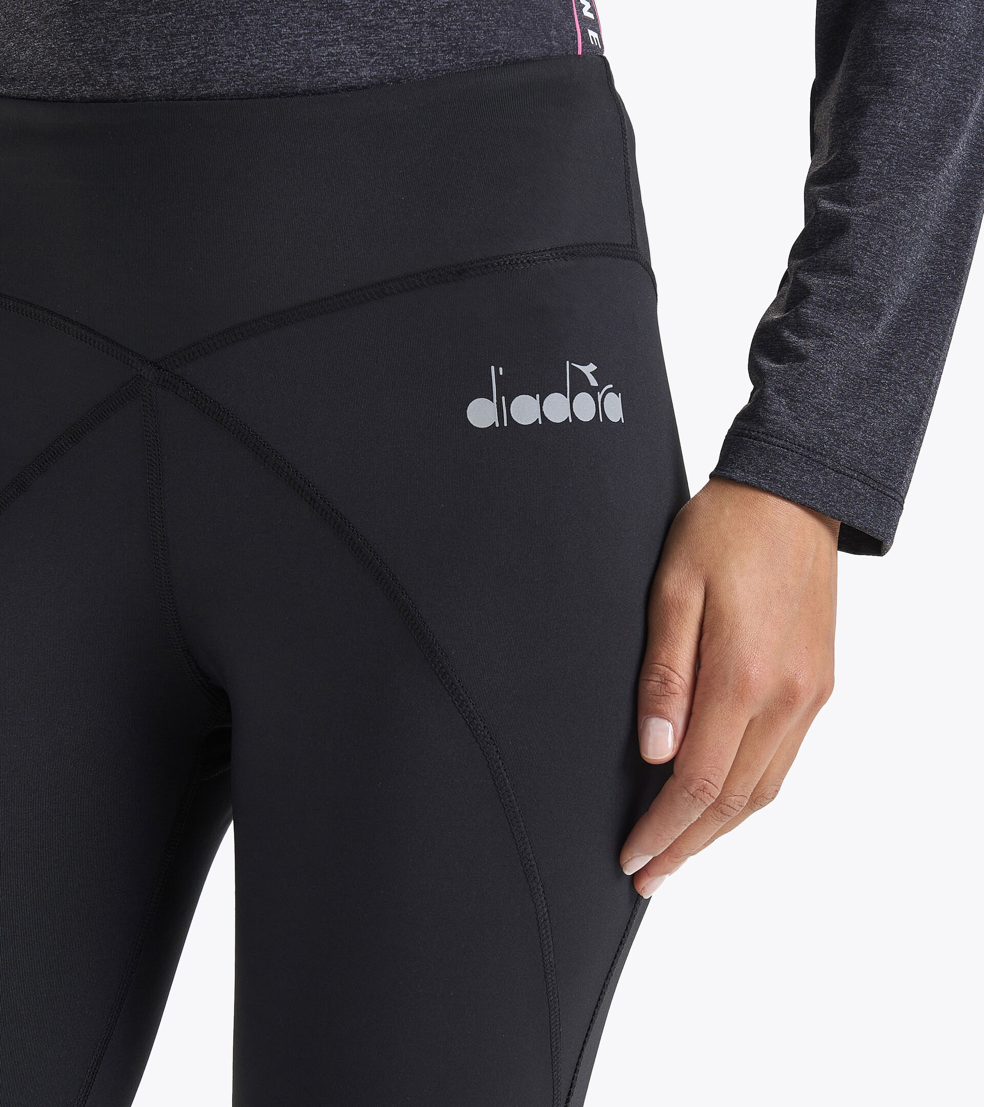 Lauf-Leggings - Damen L. TIGHTS BE ONE SCHWARZ - Diadora