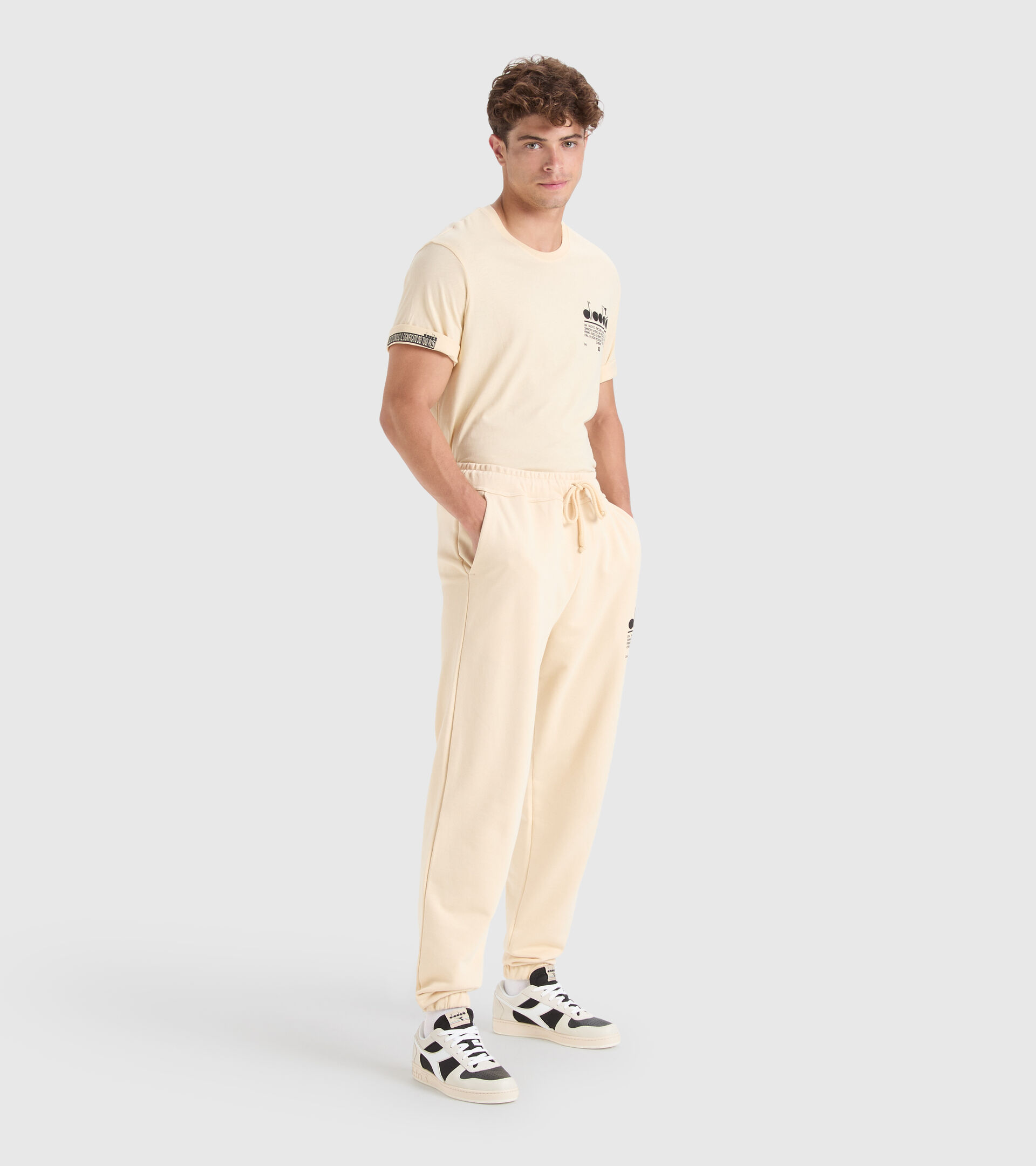 Cotton sports trousers - Unisex PANT MANIFESTO NAVAJO BEIGE - Diadora