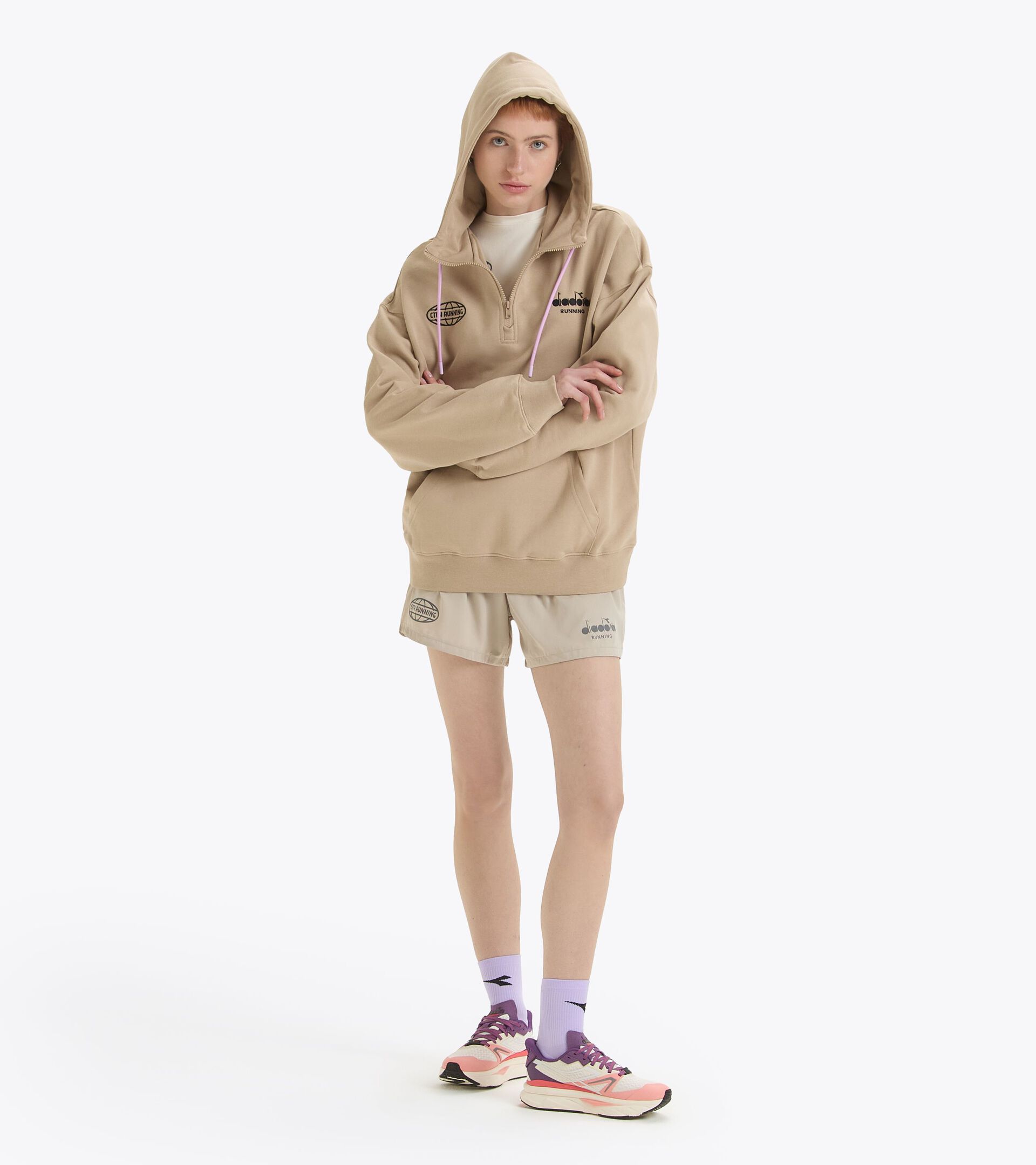 Hoodie - Made in Italy - All-Gender HOODIE HZ MILL CITY HUMUS - Diadora