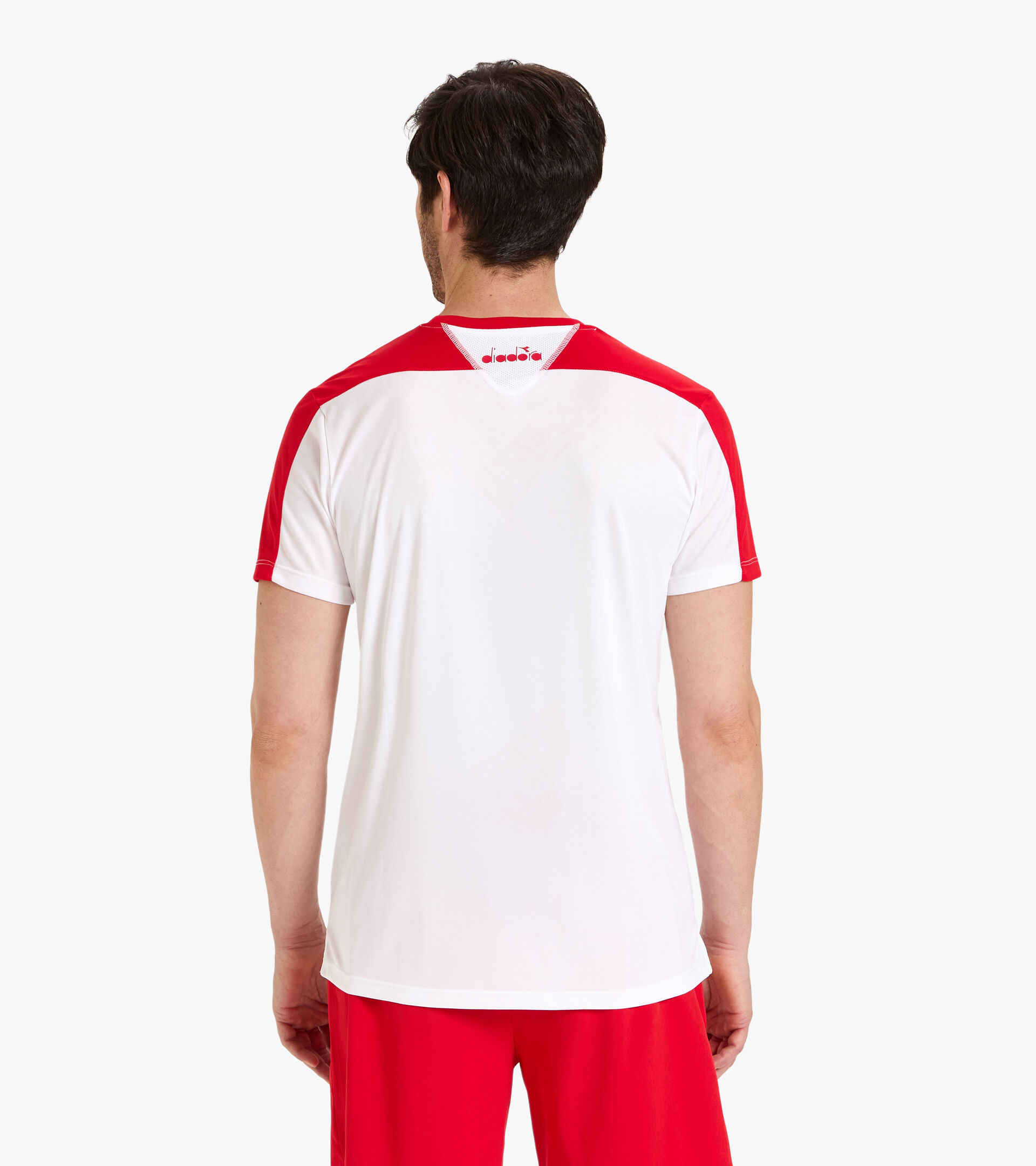 Tennis-T-Shirt - Herren T-SHIRT TEAM TOMATENROT - Diadora