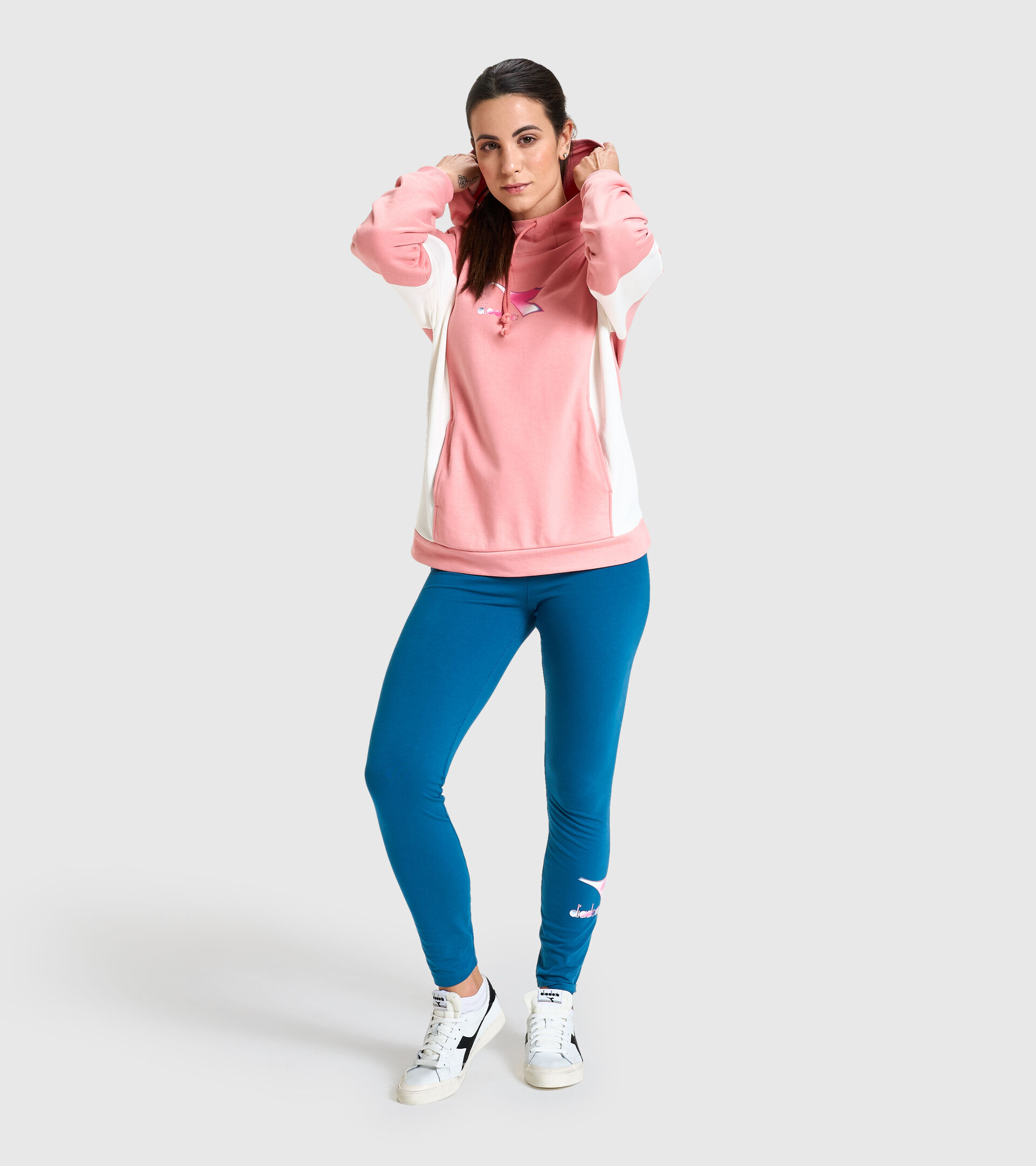 Hooded sweatshirt - Women L.HOODIE LUSH LOBSTER BISQUE - Diadora