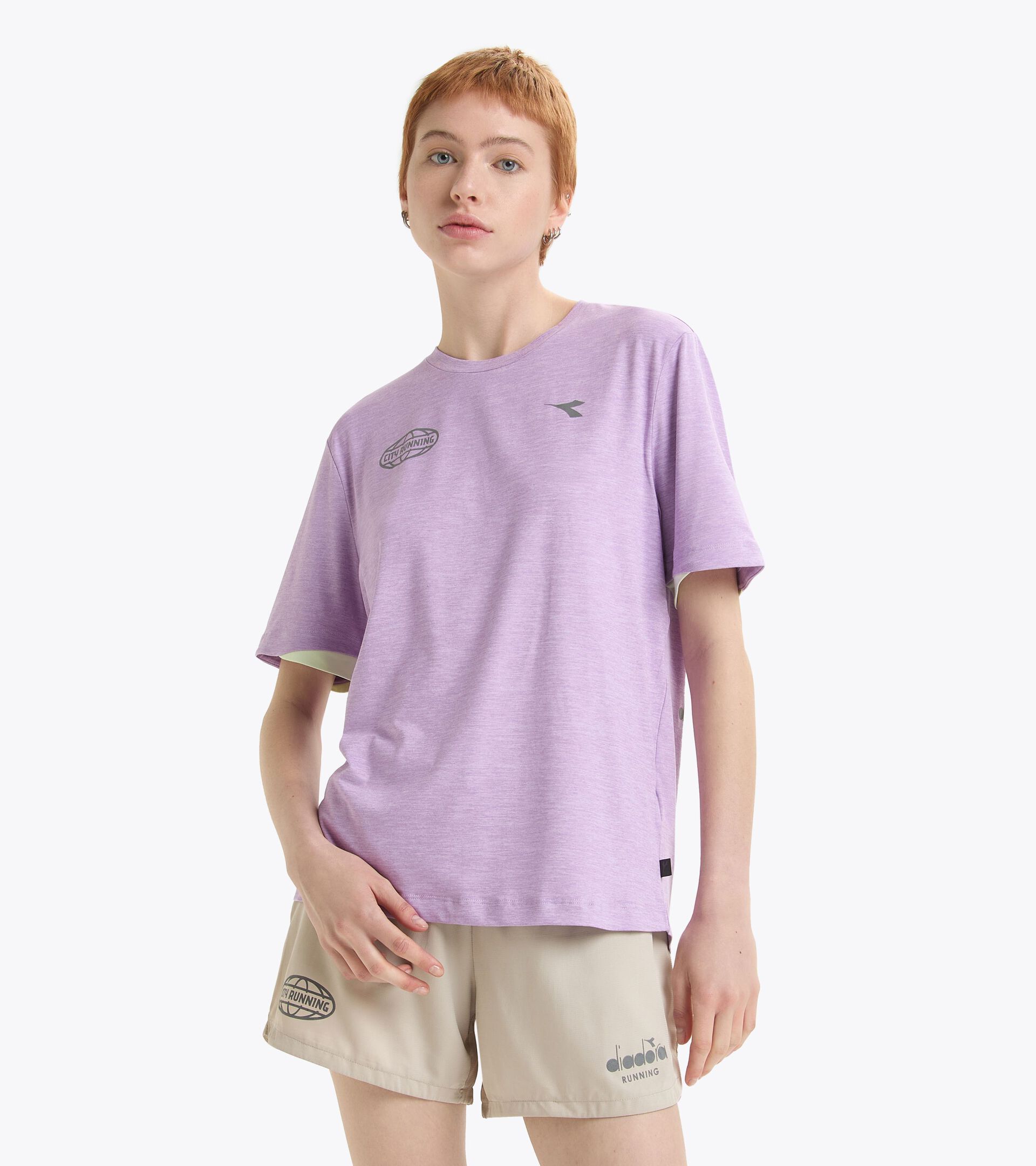 T-shirt d’entraînement à manches courtes - Unisex SS T-SHIRT MILL CITY PUR LILAS - Diadora