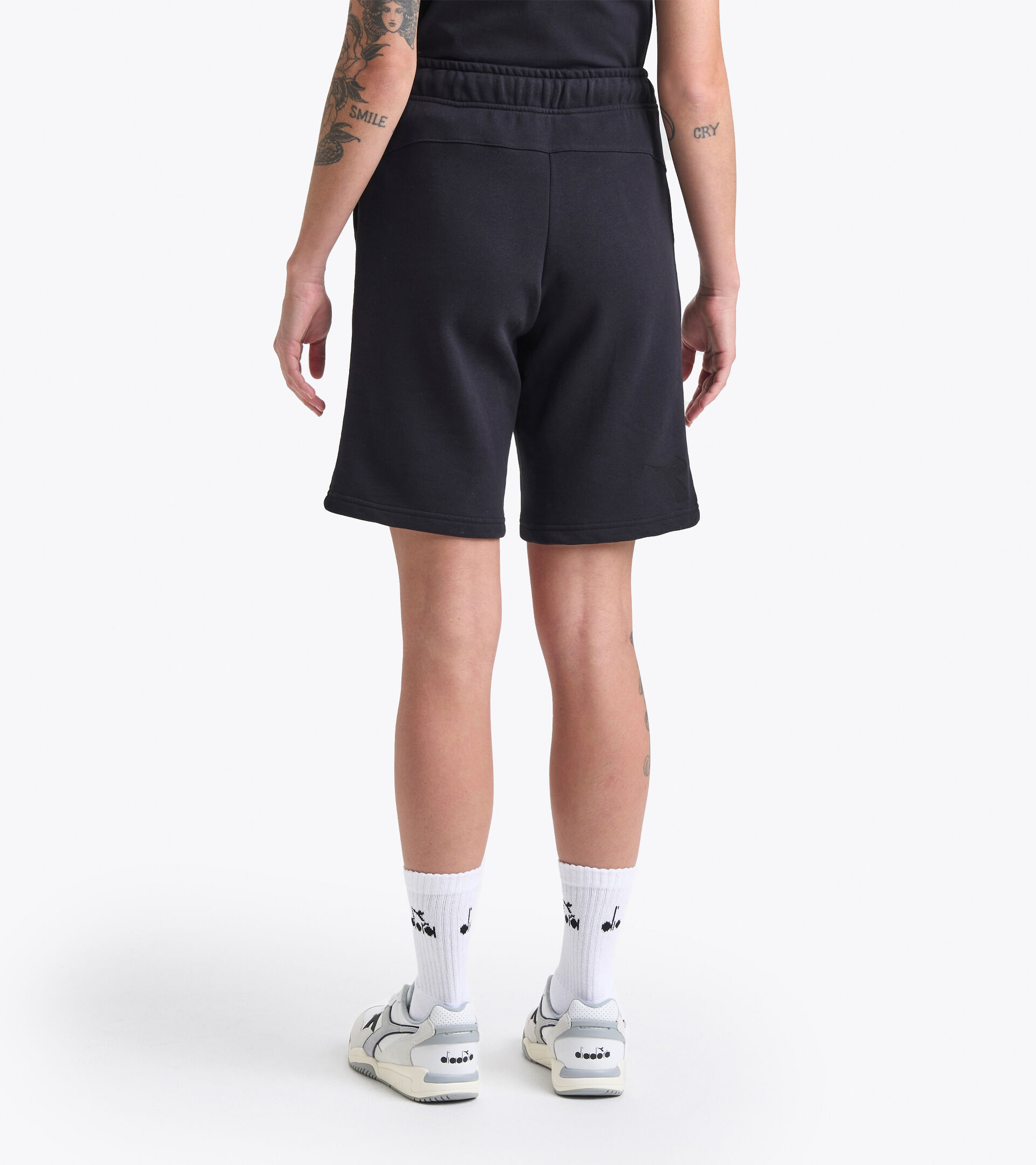 Cotton sweatpants - Gender neutral BERMUDA SPW LOGO BLACK - Diadora