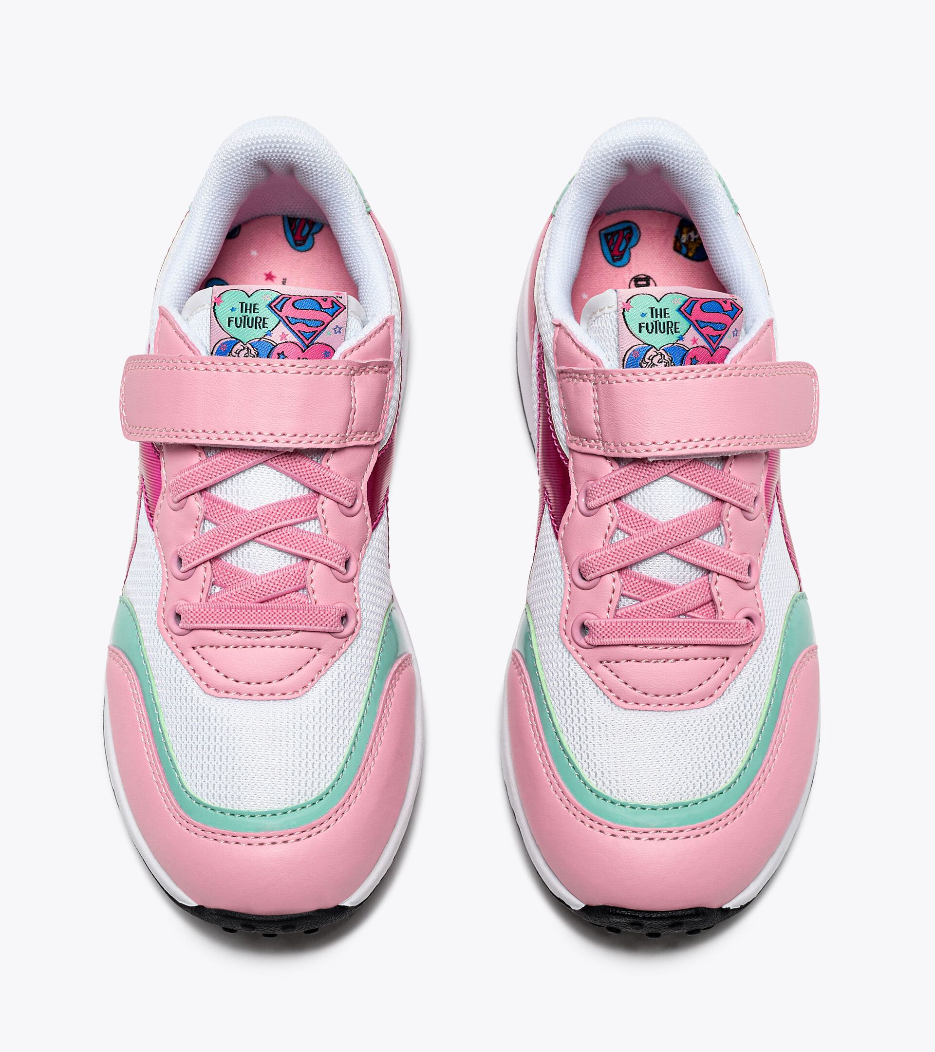 Sneakers de sport - Fille - 4-8 ans  RACE PS SUPERGIRL ROSE BONBON/ROSE FLUO - Diadora