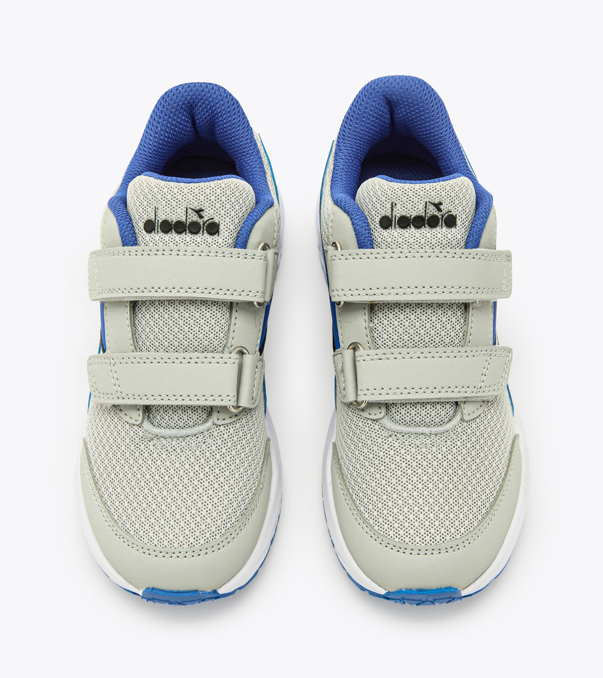 Junior running shoes - Unisex FALCON 3 JR V SILVER DD/DAZZLING BLUE - Diadora