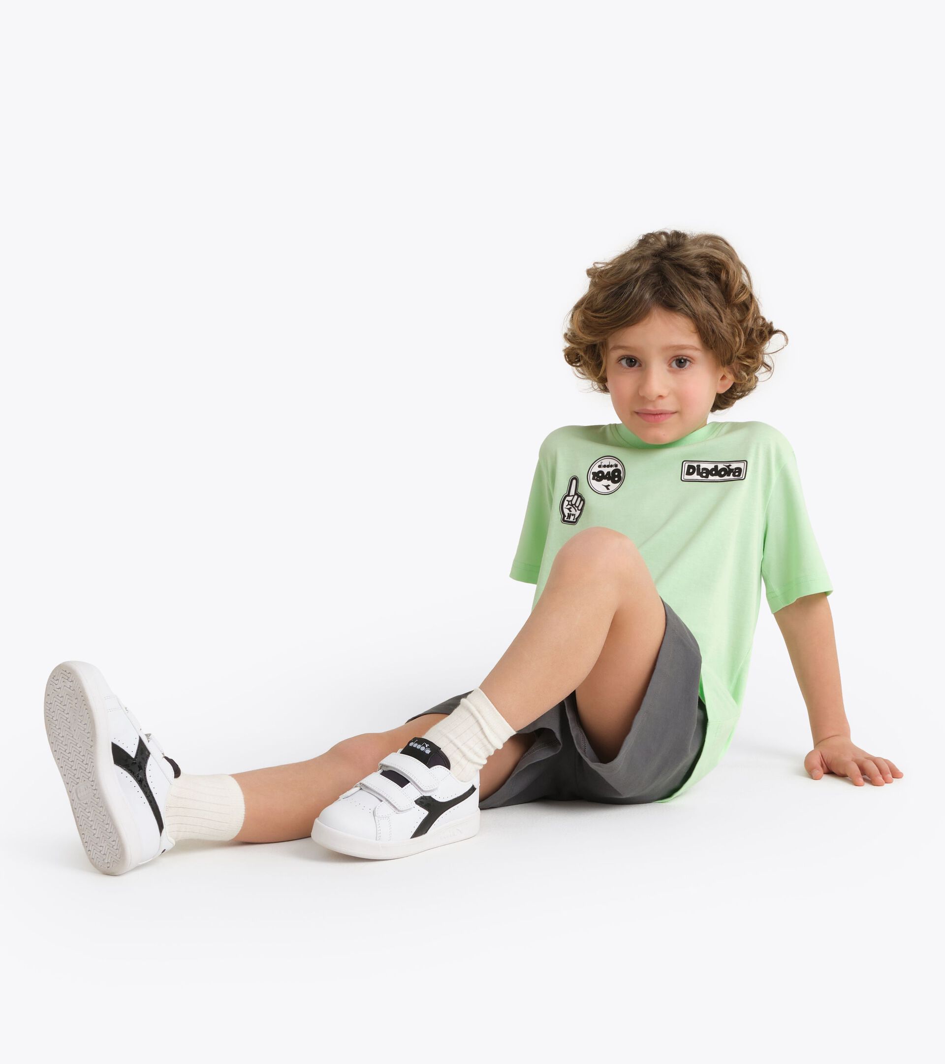 Sports set - T-shirt and shorts - Boys
 JB. SET  ESS. SPORTS I SS PATINA GREEN - Diadora