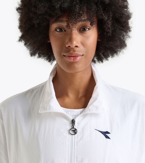 TRACK JACKET ICON, OPTICAL WHITE Tennis jacket - Competition - All-Gender TRACK JACKET ICON OPTICAL WHITE - Diadora