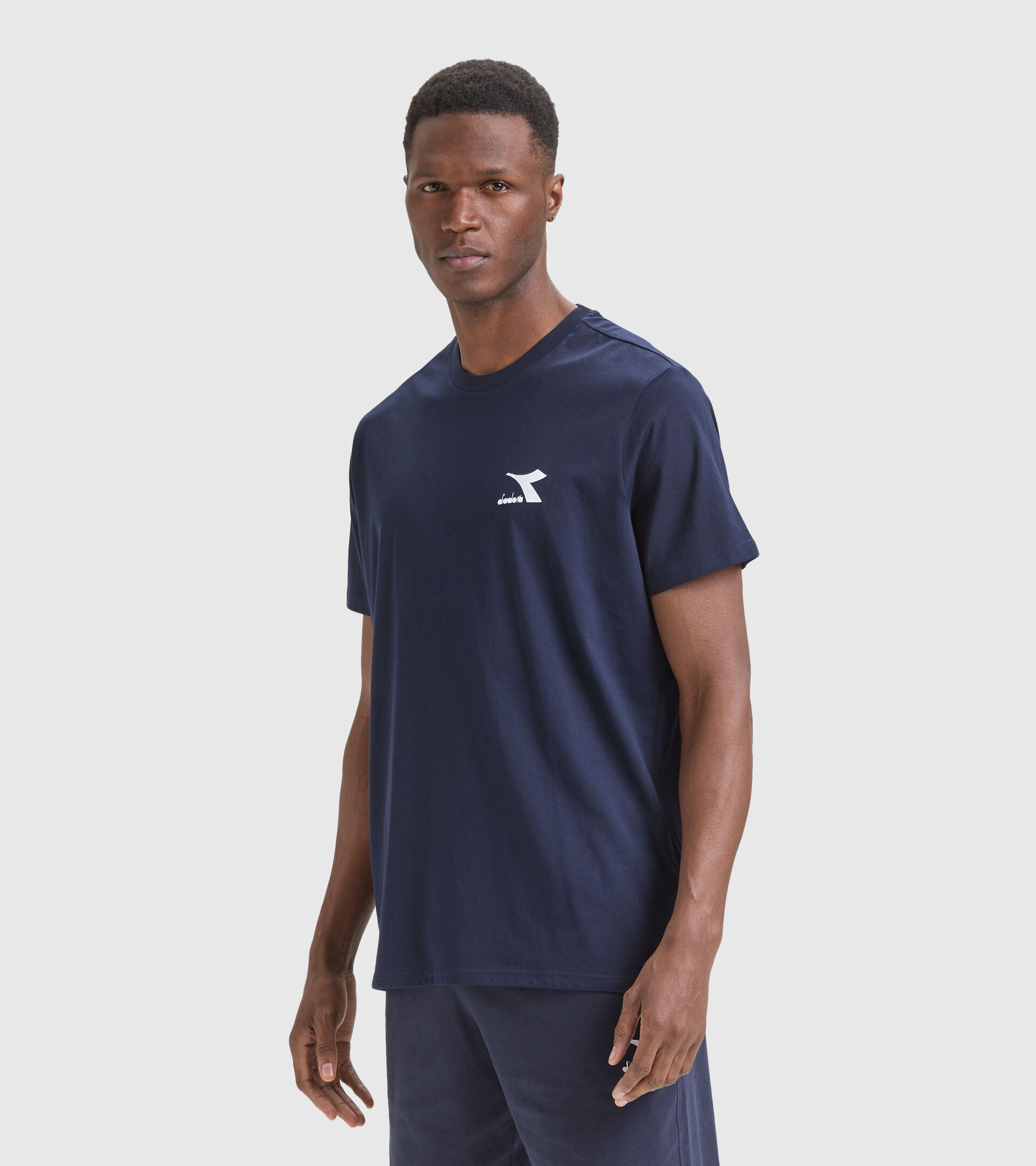 Cotton T-shirt - Men T-SHIRT SS CORE CLASSIC NAVY - Diadora