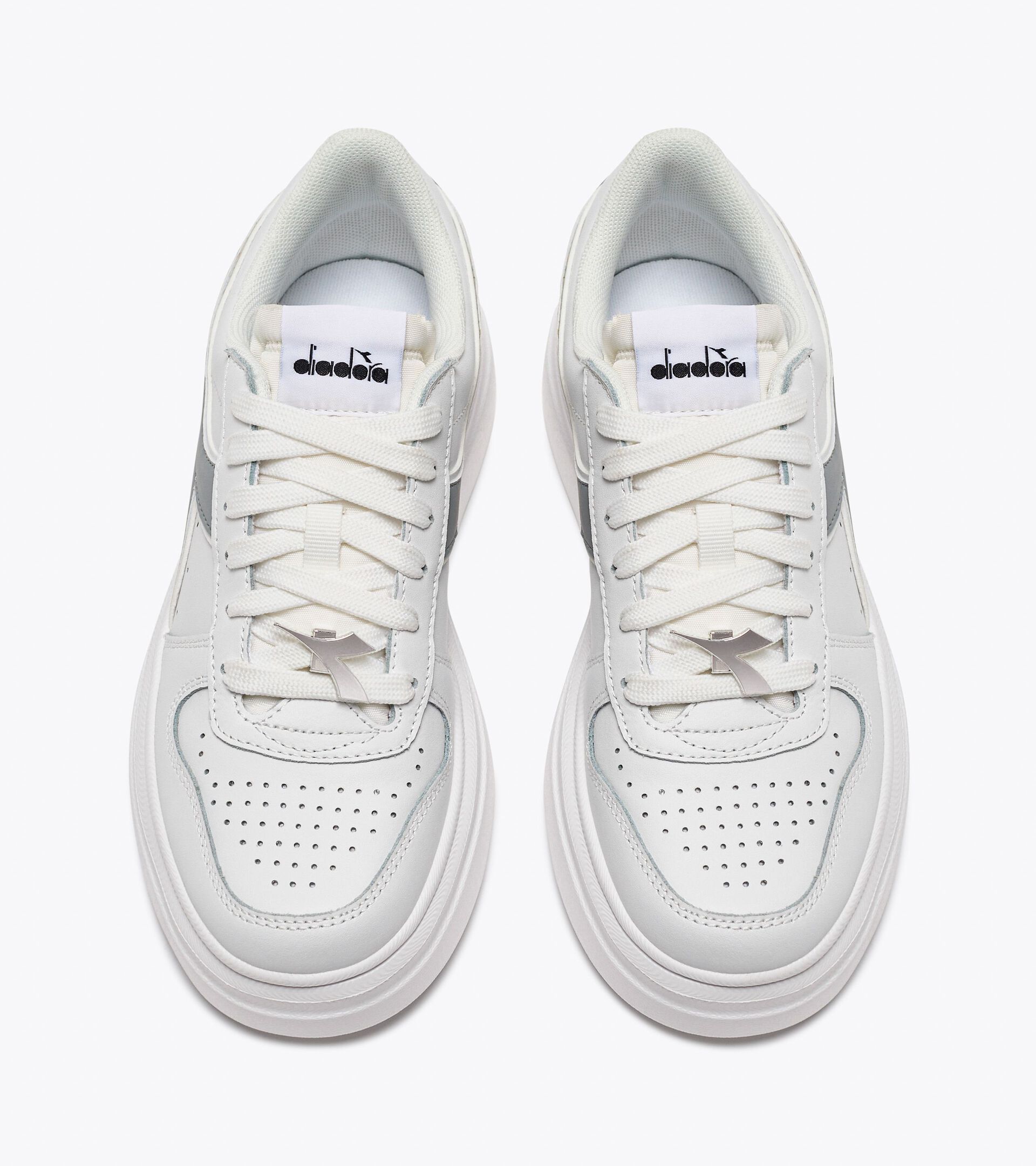 Sneaker sportiva - Donna - Suola Platform MAGIC BOLD WN BIANCO/GRIGIO TOPO - Diadora