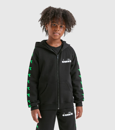 Felpa con cappuccio - Bambino JB.HOODIE FZ D NERO - Diadora