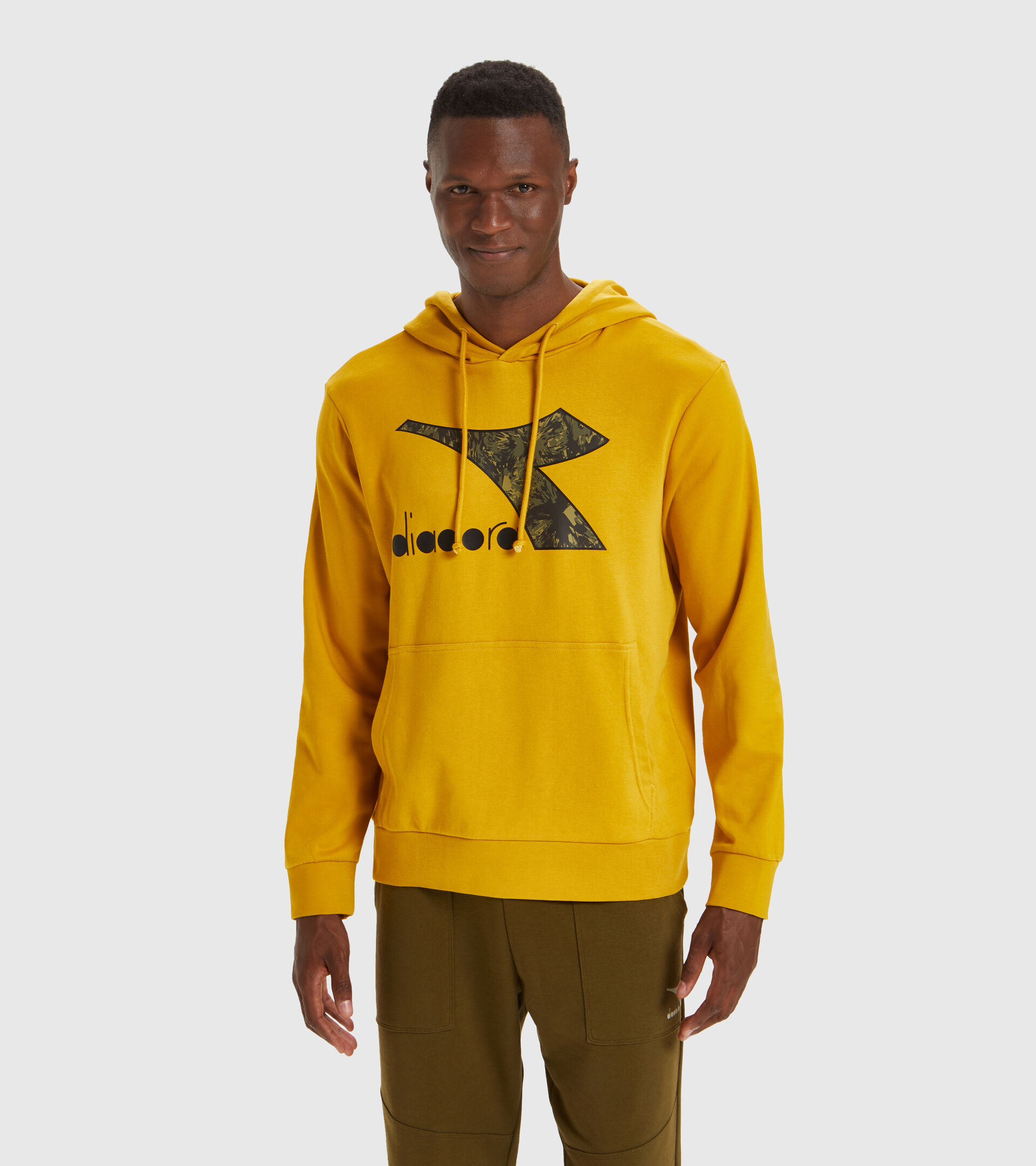 Apparel Sport UOMO HOODIE BIG LOGO TAWNY OLIVE Diadora